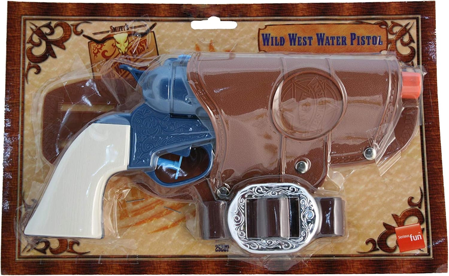 Smiffys Western Water Gun Set with Holster and Belt - Blue 1