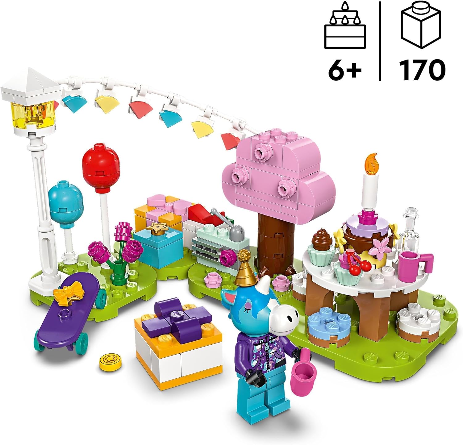 LEGO Animal Crossing Julian’s Birthday Party Building Set 77046 - 170-Piece Toy for Kids 6+