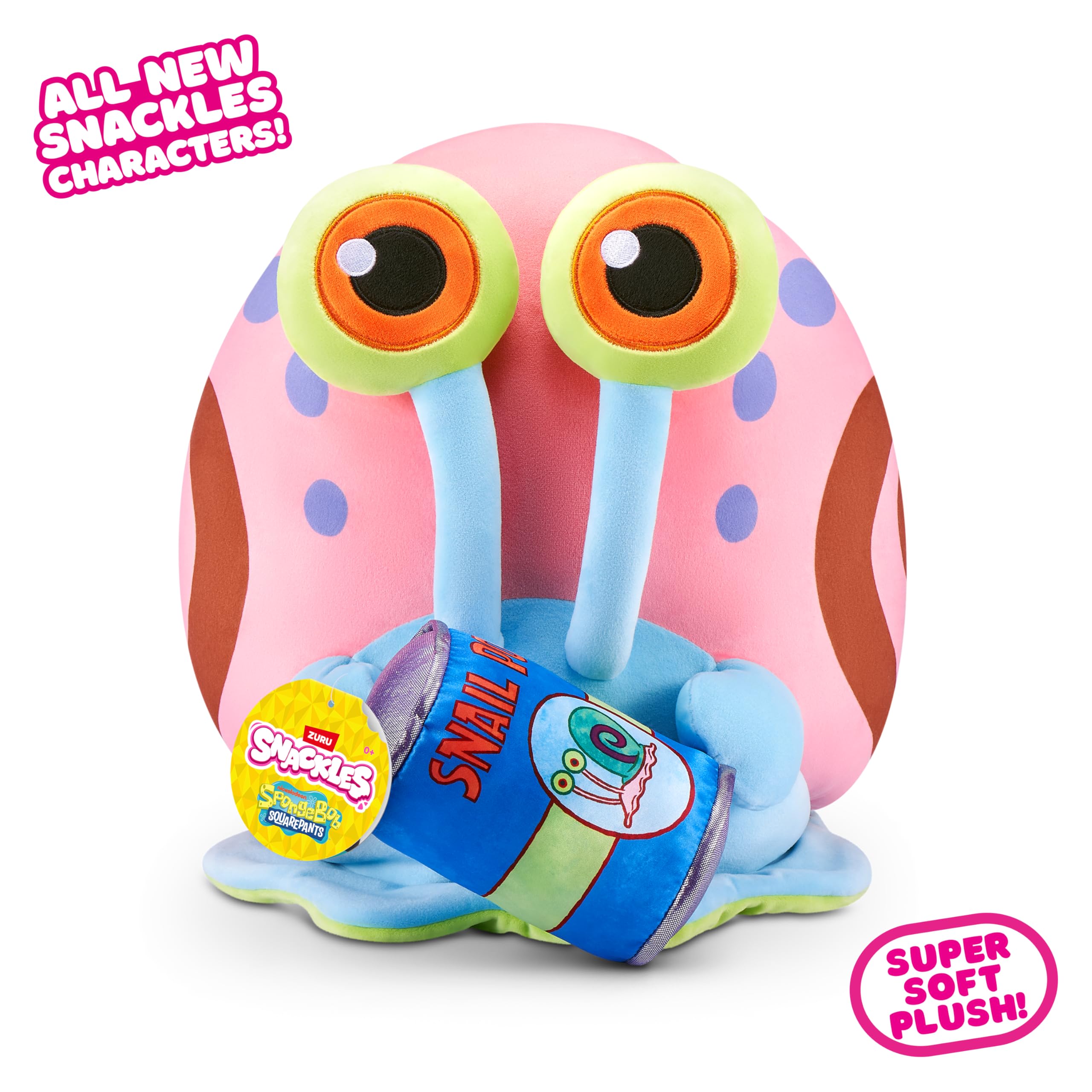 Snackles 14-inch SpongeBob SquarePants Gary the Snail Plush Stuffed Animal 2
