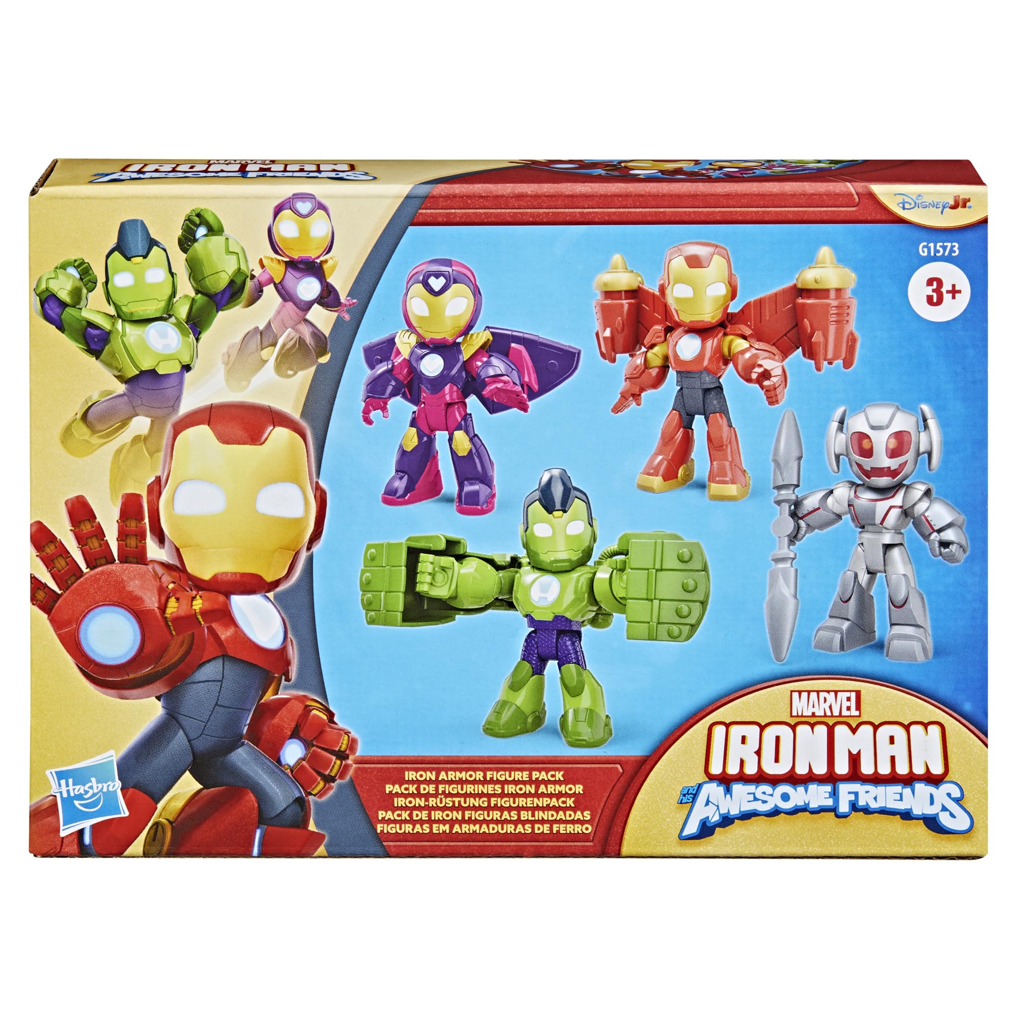 Marvel Iron Man Armor Figure Pack with Iron Hulk, Ironheart, Ultron | Ages 3+ 2