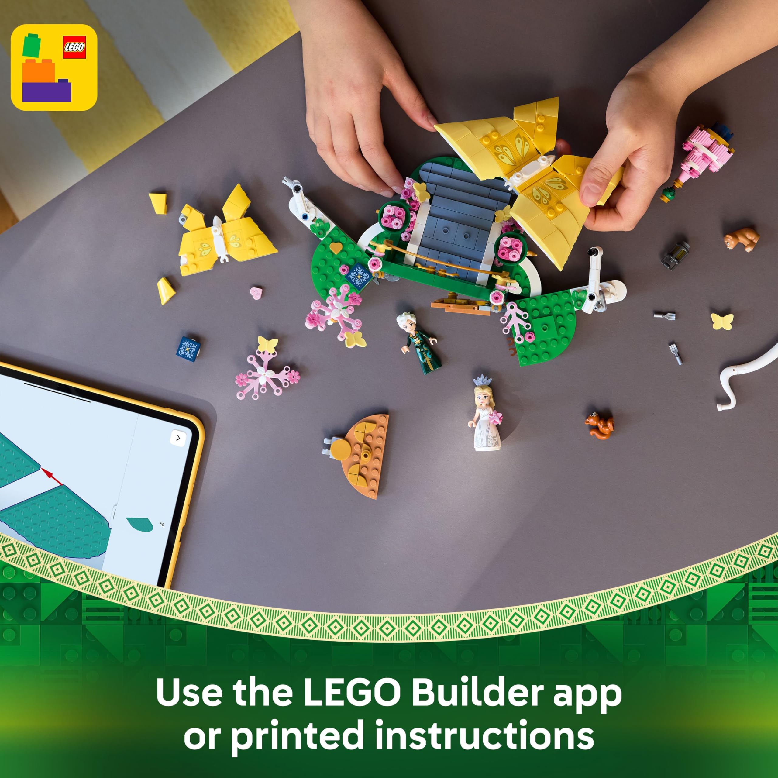 LEGO Wicked Glinda's Wedding Day - Building Toy with 2 Mini Dolls & 2 Posable Butterflies for Ages 8+ 14