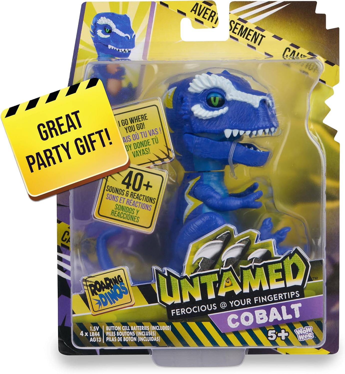 Untamed Roaring Dinos Interactive T-Rex - Cobalt Blue, 40+ Sounds & Reactions, Ages 5+ 2