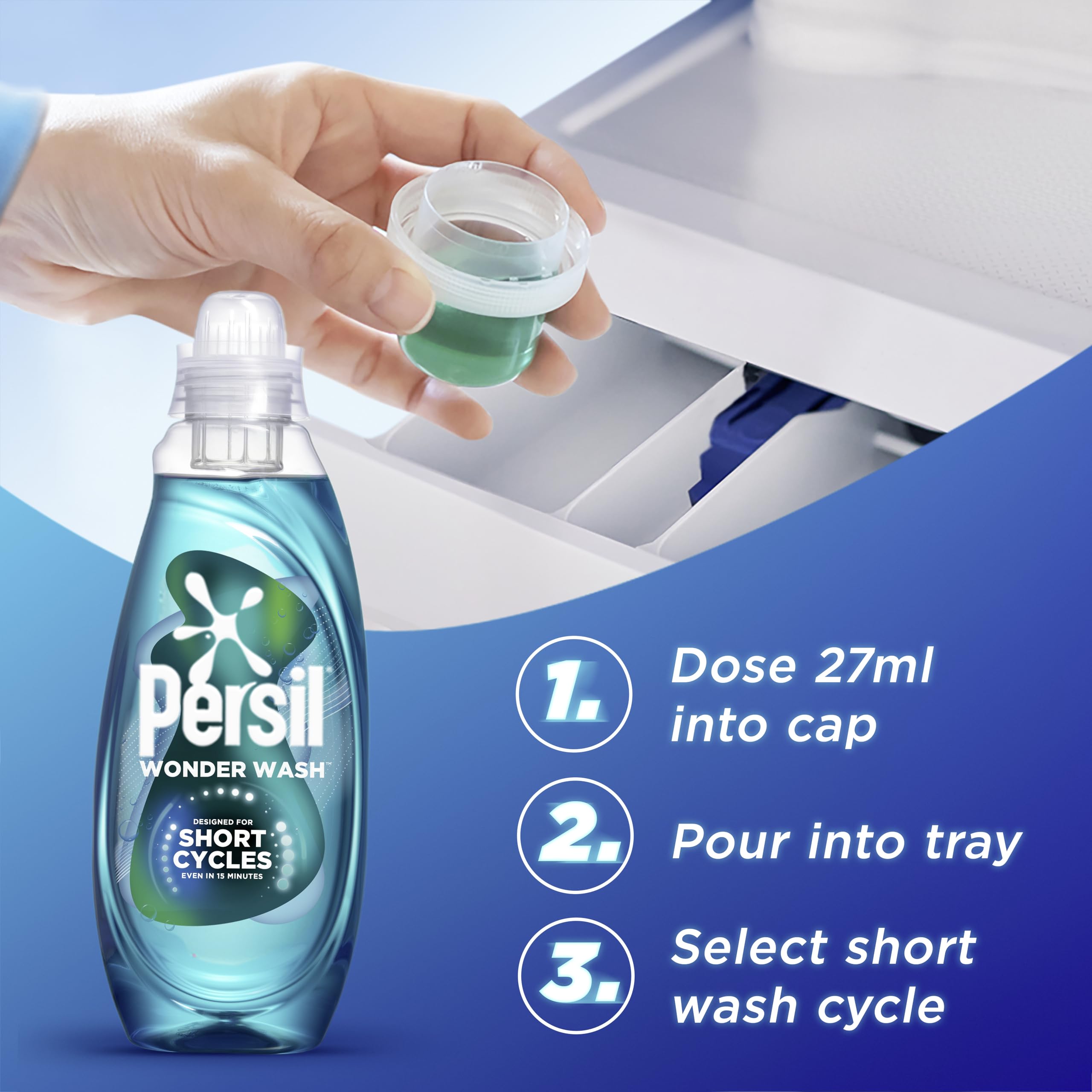 Persil - Wonder Wash Speed Clean Non Bio Liquid Detergent 11