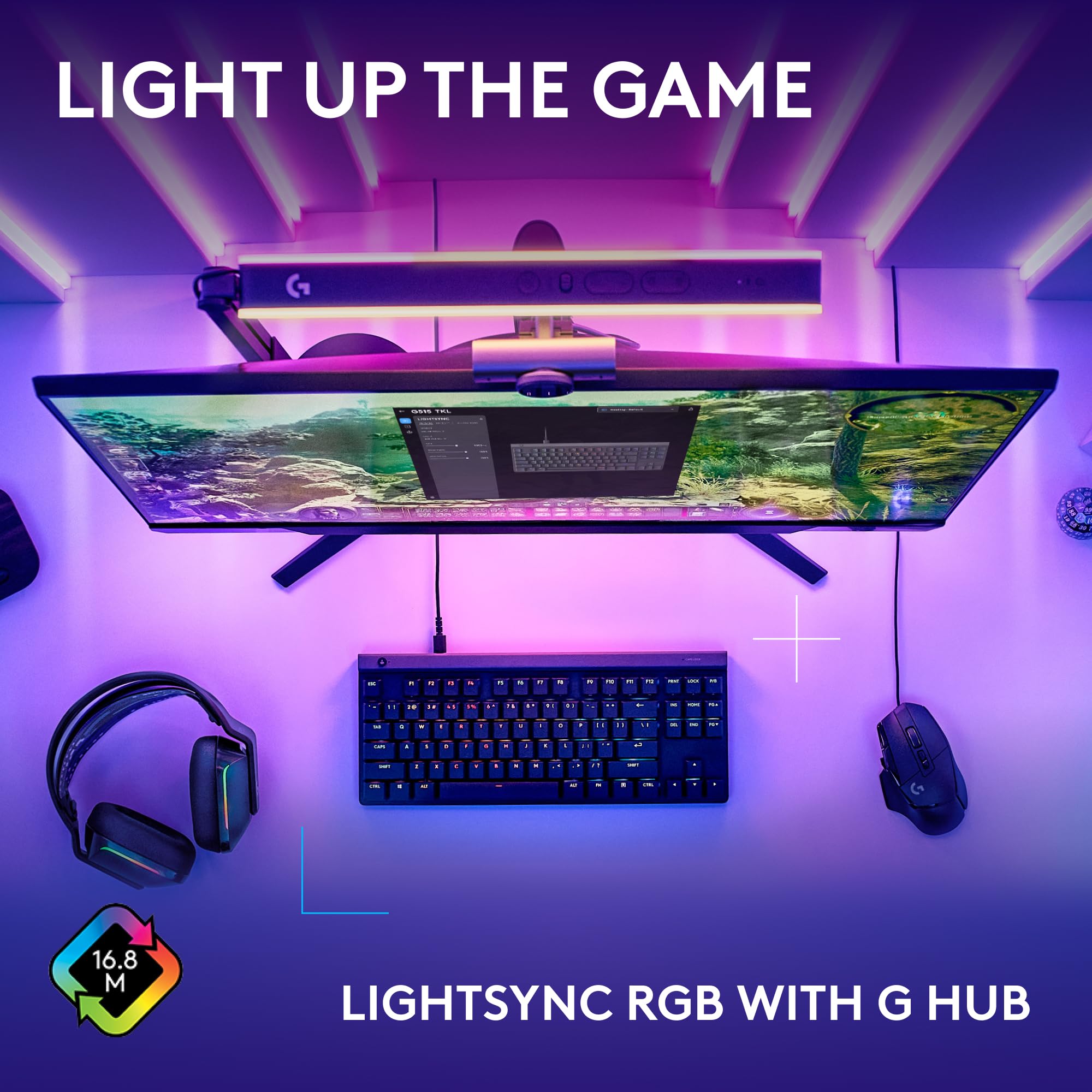 Logitech G G515 TKL Wired Low Profile Gaming Keyboard with GL Mechanical Switches and LIGHTSYNC RGB 6