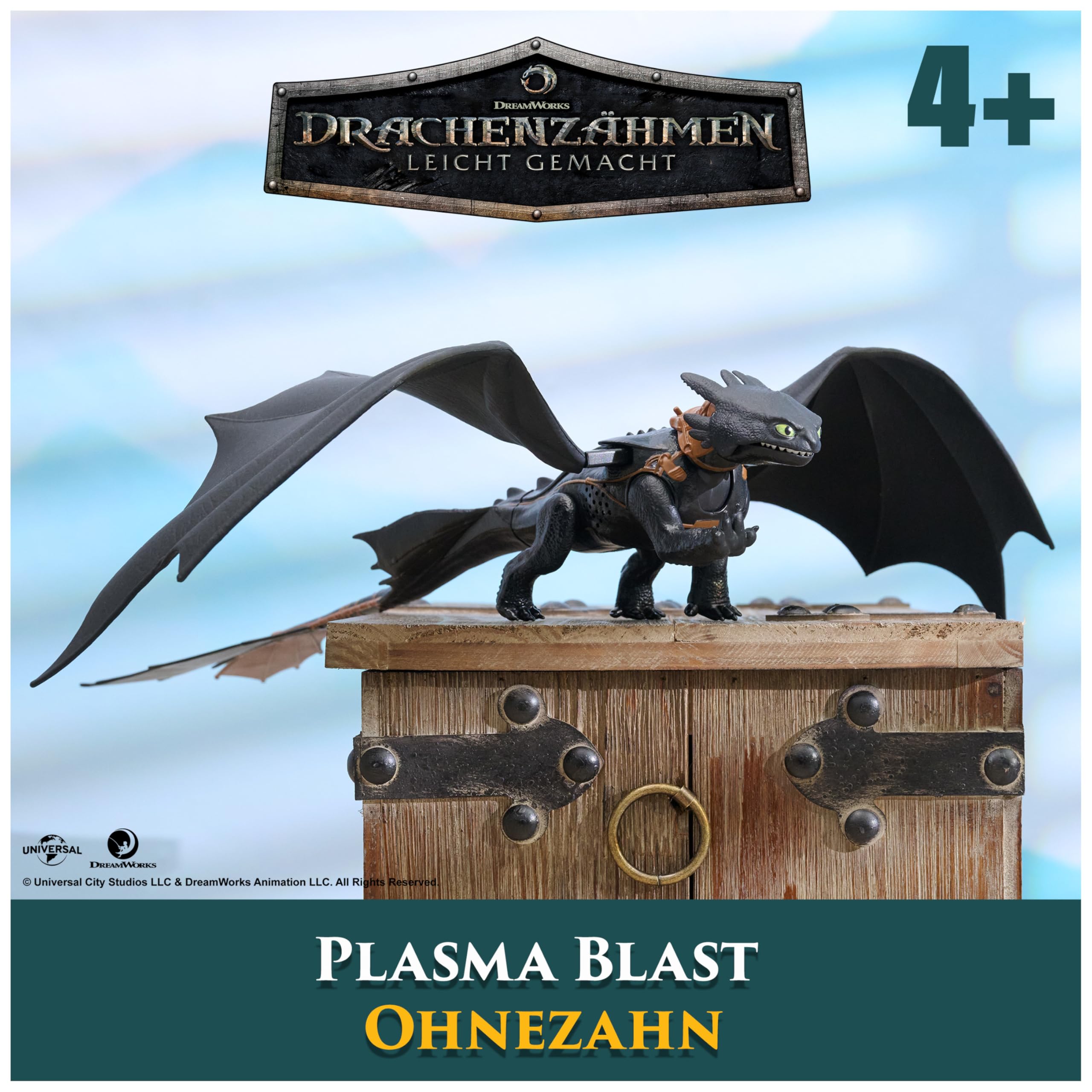 Dreamworks Dragons Ultimate Plasma Blast Toothless - Light-Up Action Figure for Kids 4+ 3