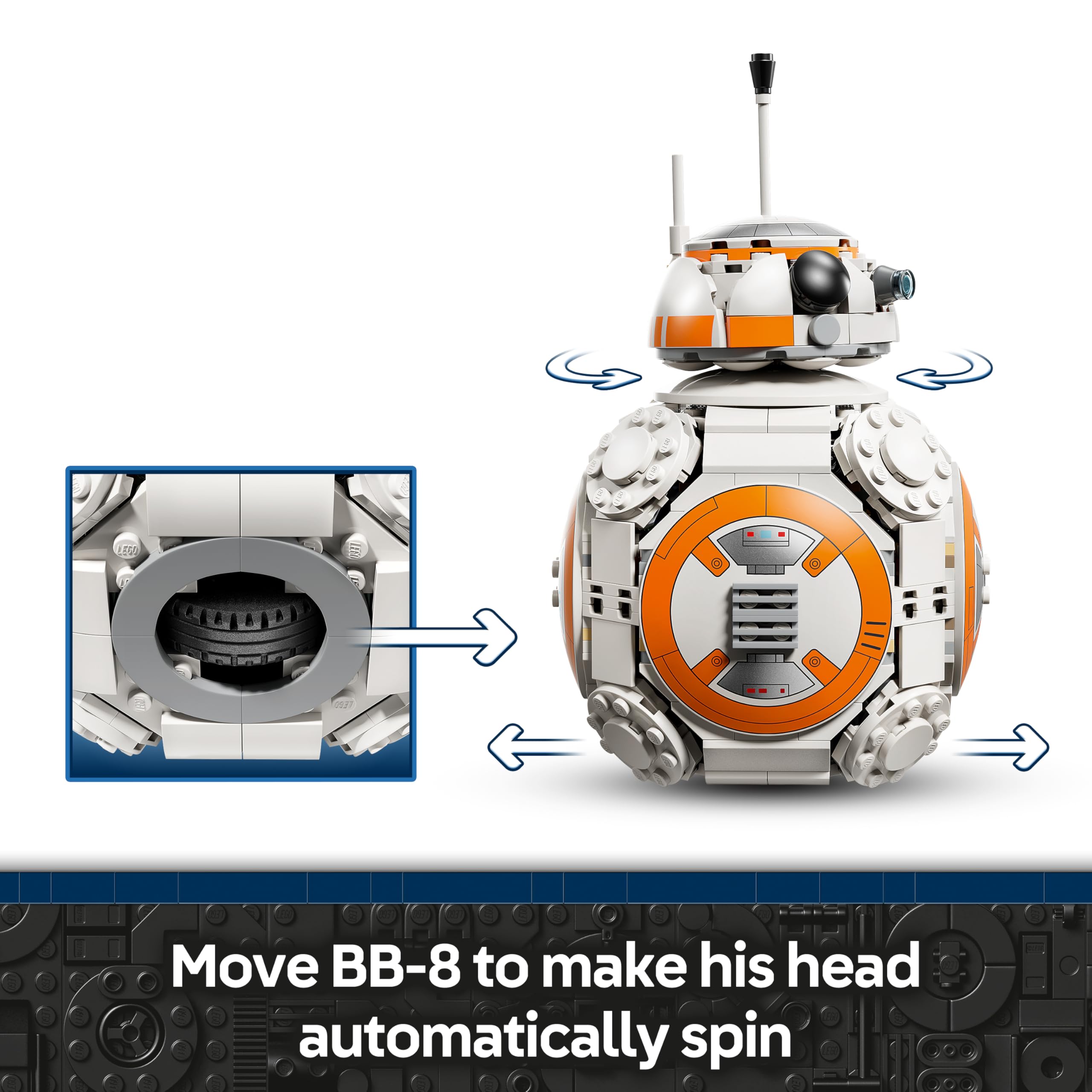 LEGO Star Wars 75452 BB-8 Astromech Droid Figure Model Kit | Ages 10+ | Multicolor 3