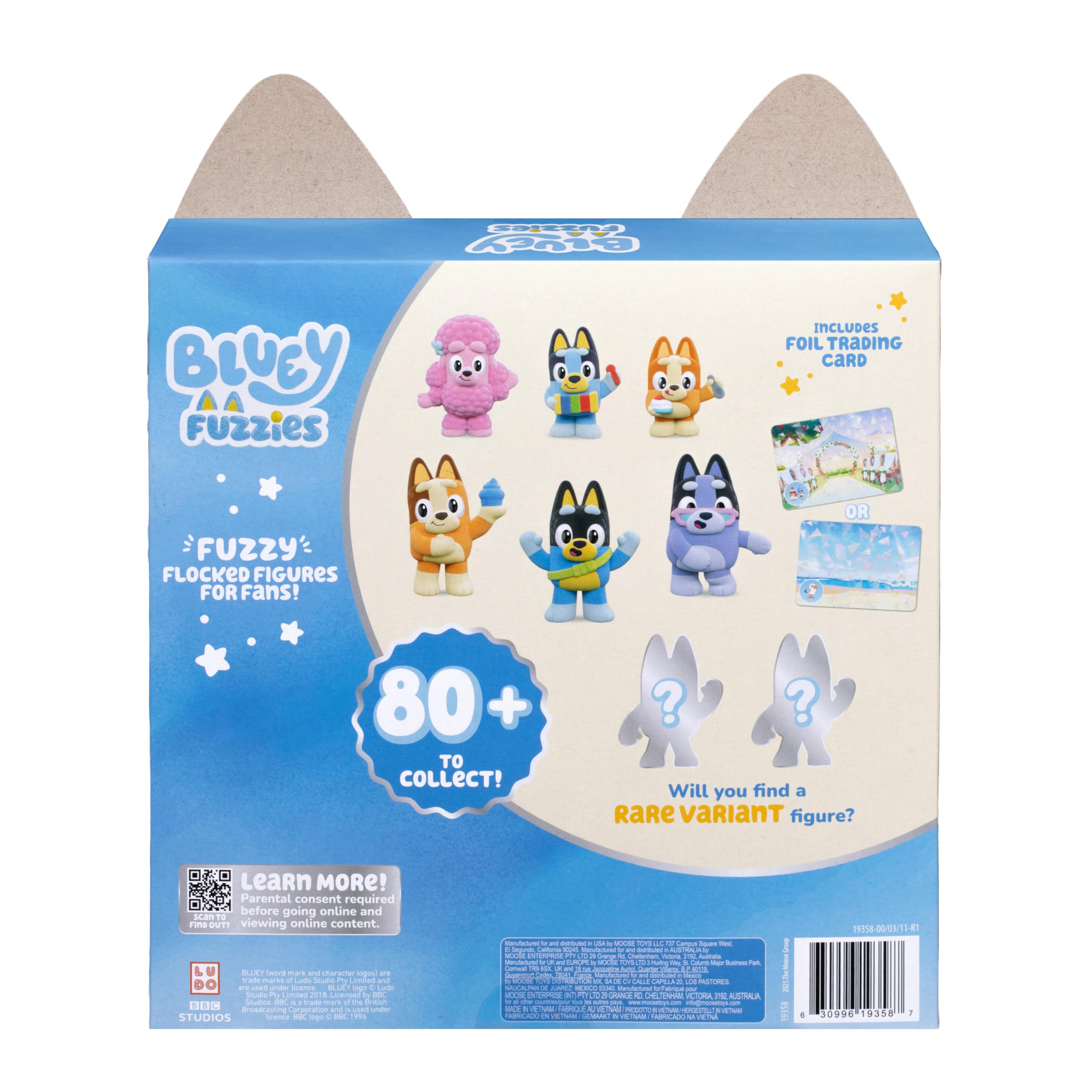 Bluey Fuzzy Flocked Deluxe Figure Pack - 8 Figures, Mystery Collectibles | Series 1 6