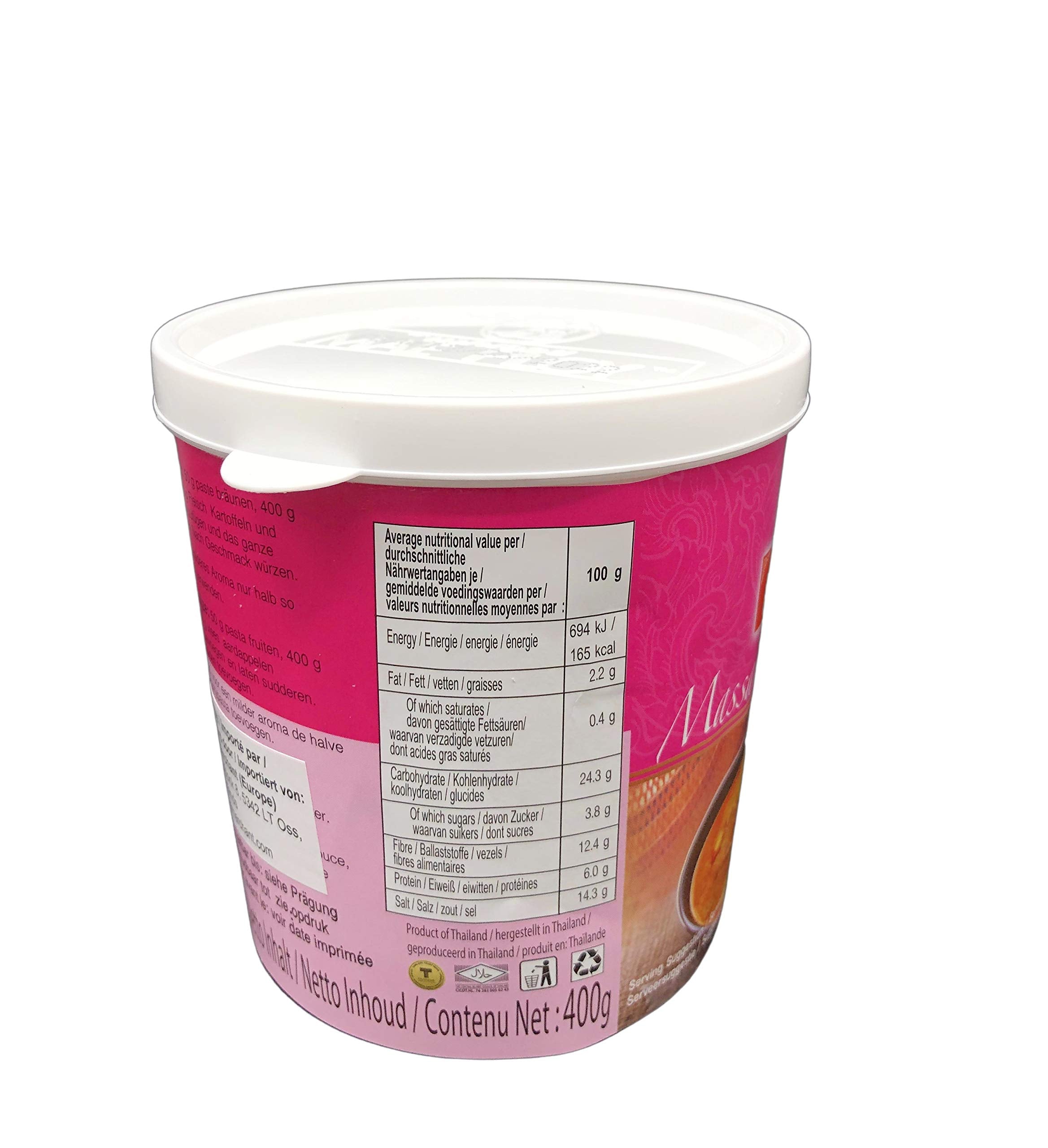 Mae Ploy Massaman Curry Paste - Authentic Thai Cooking Sauce | 400g Tub