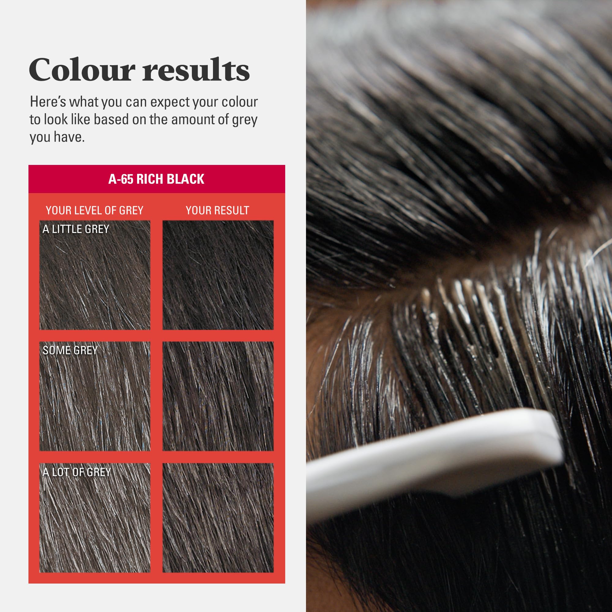 Just For Men Ultra Darkest Black Hair Colour Dye - Comb-In Applicator, Ammonia & Peroxide Free 4