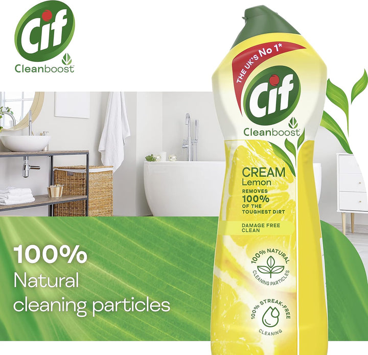 Cif - Lemon Cream Cleaner Multipurpose Surface Cleaner (940g)