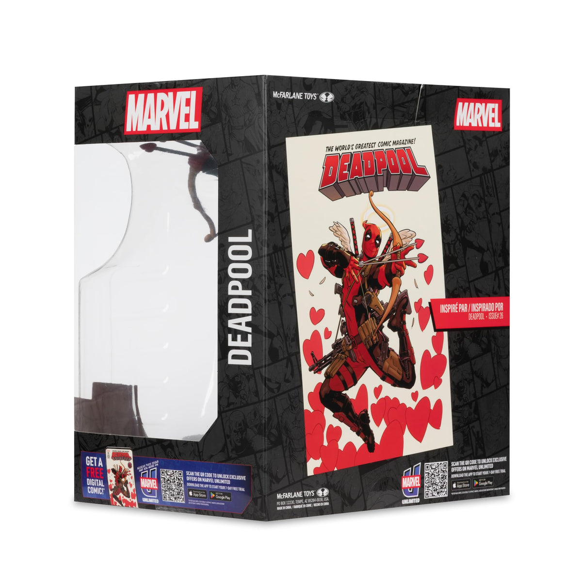 McFarlane Marvel Deadpool 1:10 Scale Collectible Figure (Deadpool #26) - Plastic, Multicolor, 20cm 10