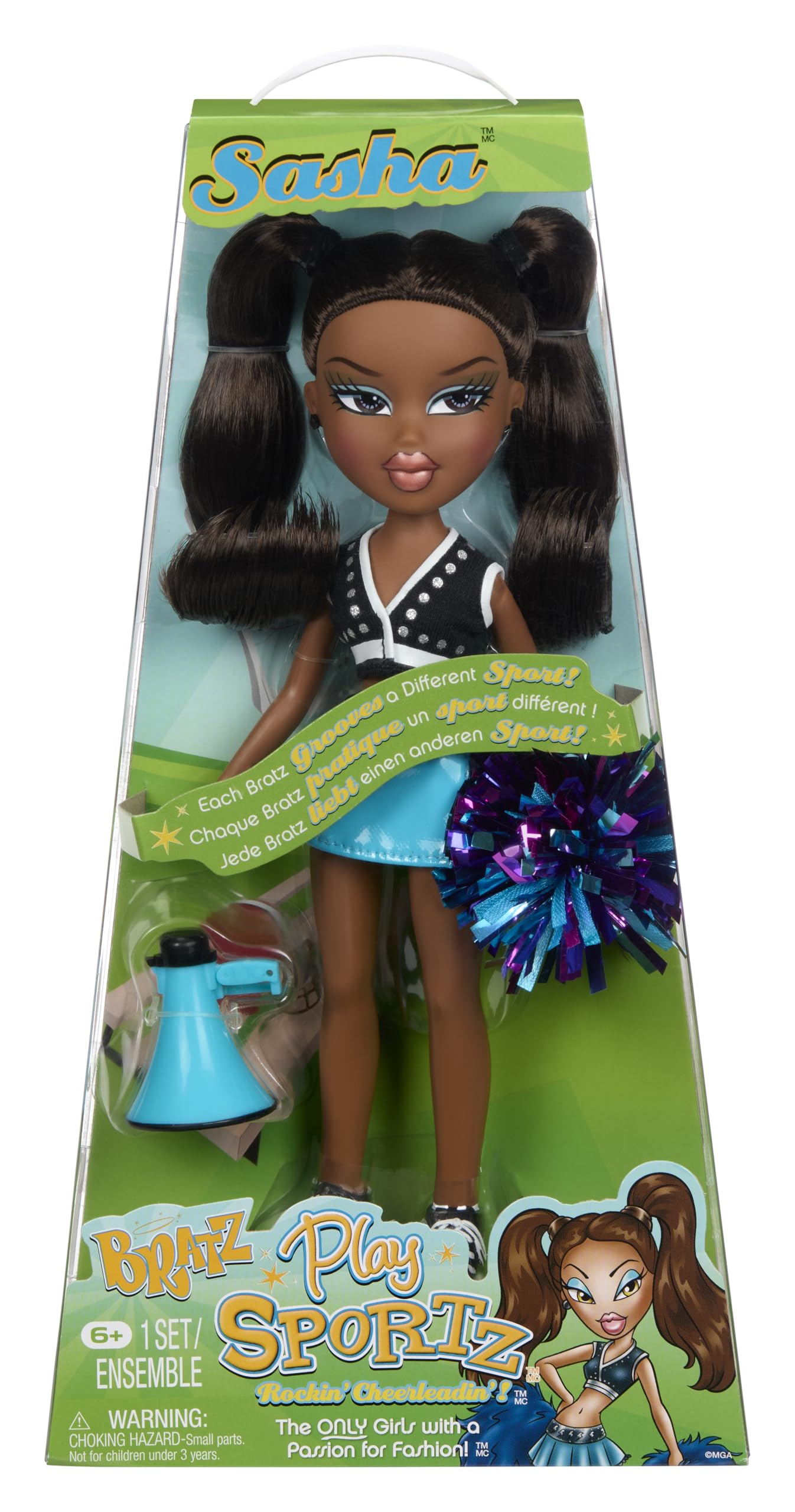 Bratz Play Sportz Sasha Cheerleader Fashion Doll With Accessories, Model 569565 1
