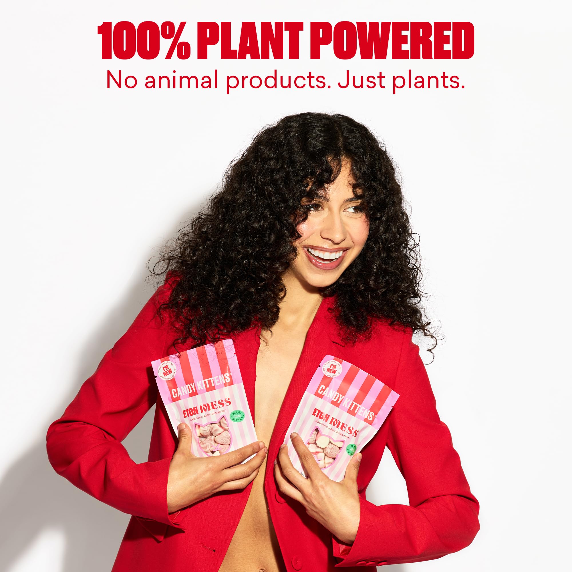 CANDY KITTENS Eton Mess Vegan Sweets - Case of 12x54g Bags, Packed with Strawberry Juice & Natural Ingredients 7