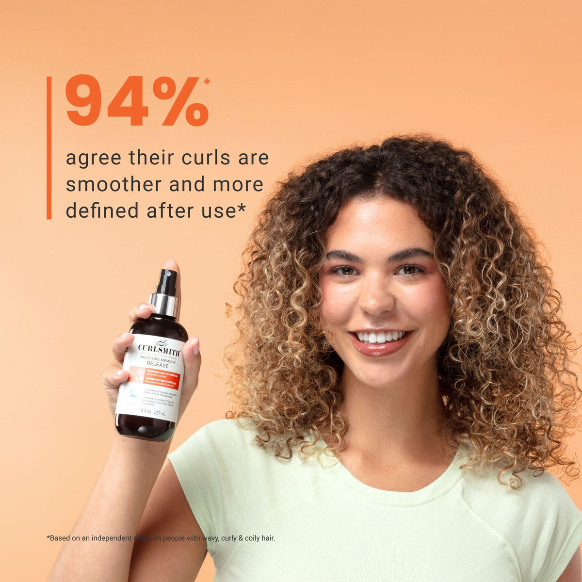 CURLSMITH Moisture Memory Reactivator - Vegan Refresher Leave-In Conditioner | 290.1g 3