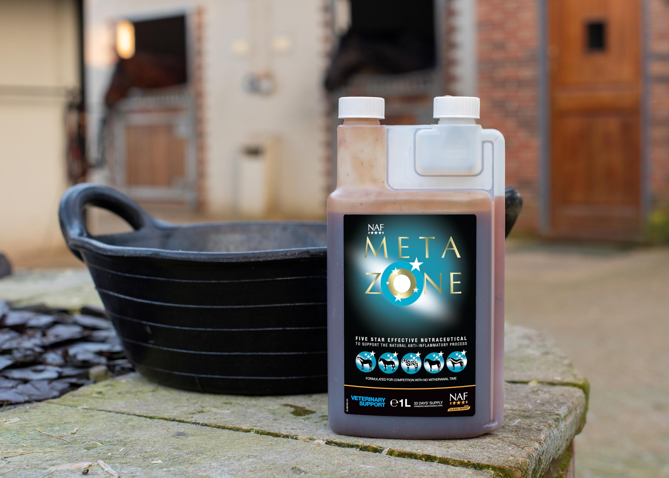 NAF Five Star Metazone Liquid - Natural Anti-Inflammatory Support for Horses | 1L Liquid 4