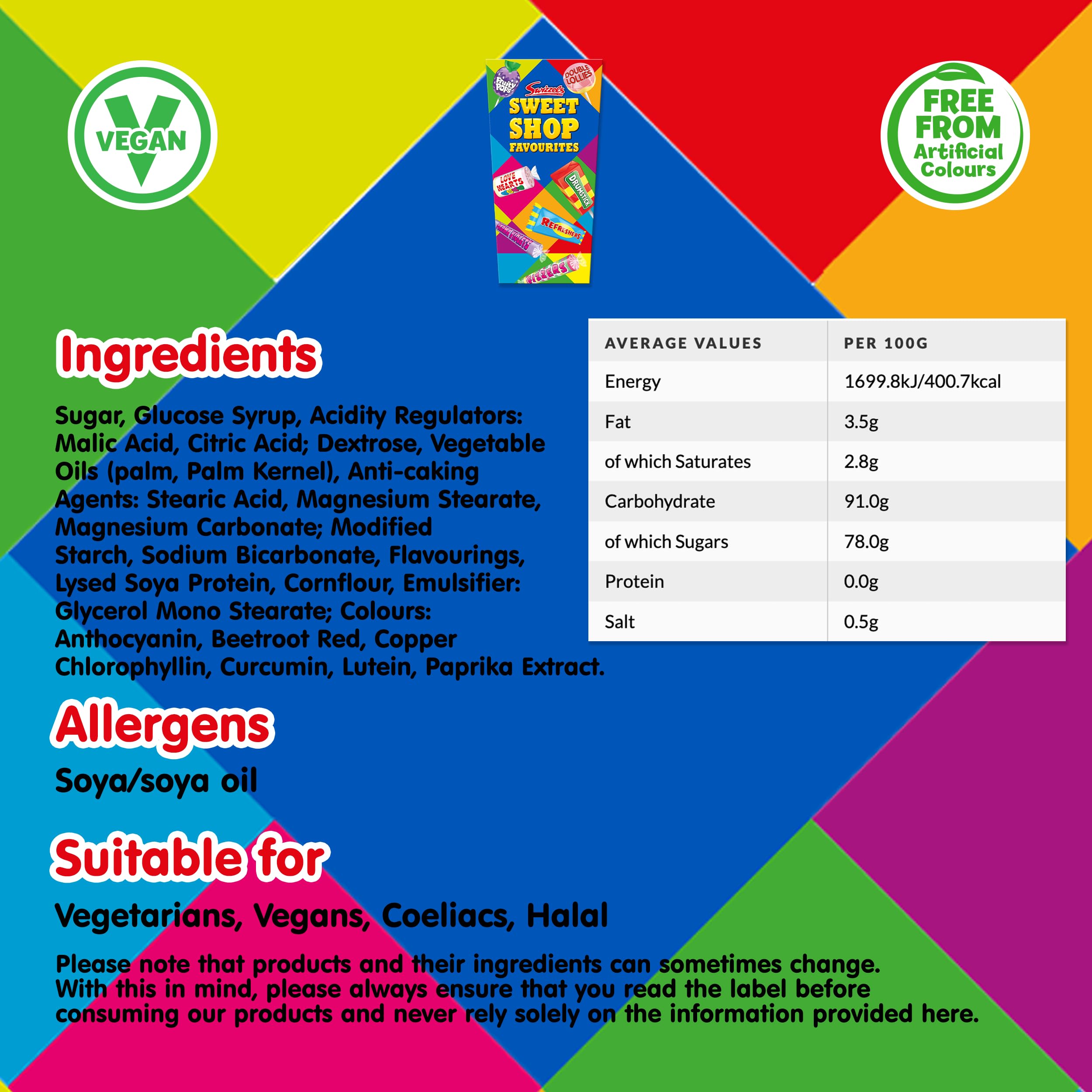 Swizzels Sweet Shop Favourites Gift Carton - Classic Assortment, 324g | Vegan & Gluten Free 5