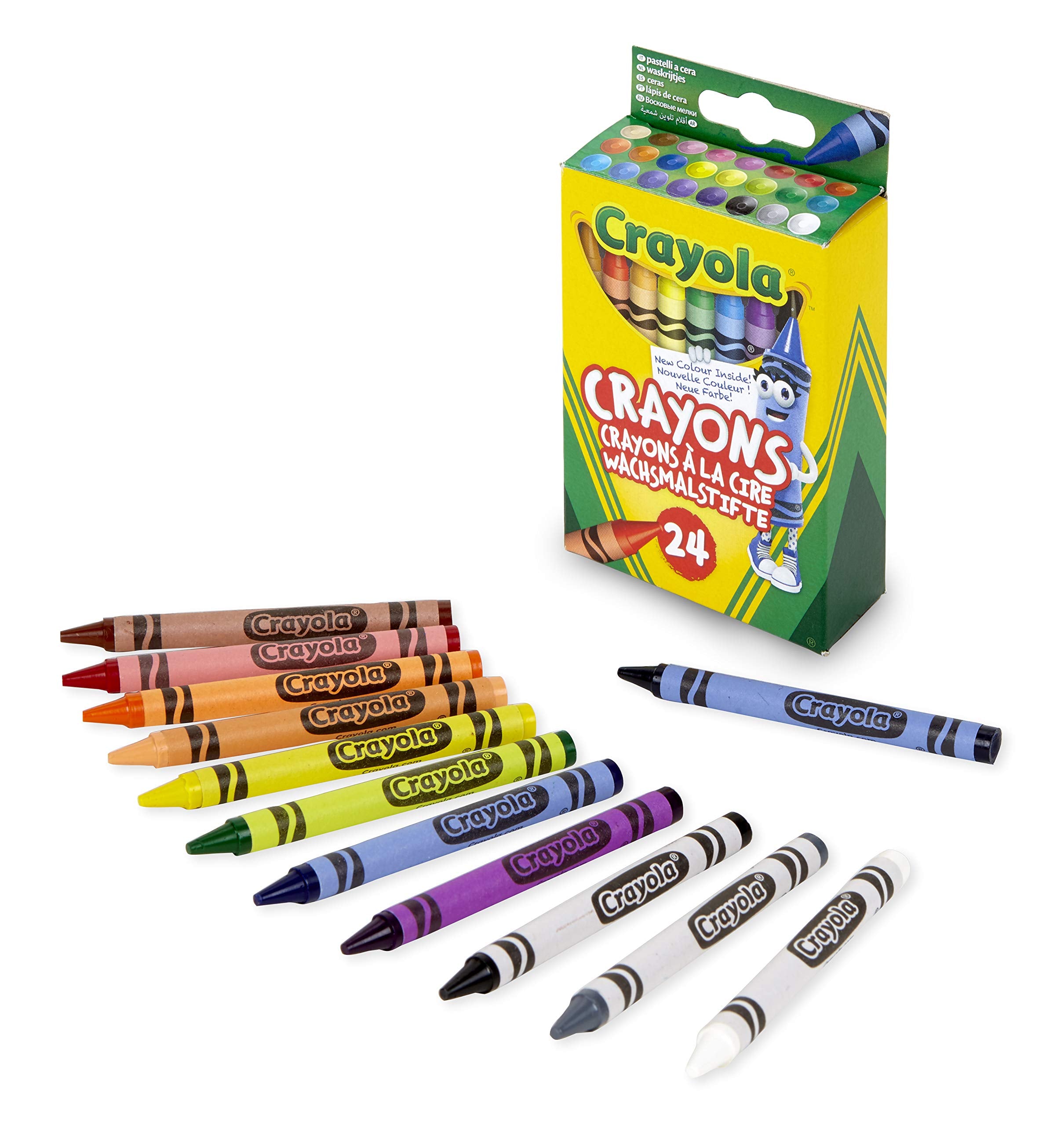 CRAYOLA Crayons - 24 Vibrant Wax Colours | Double Wrapped Strength | Ages 3+ 2