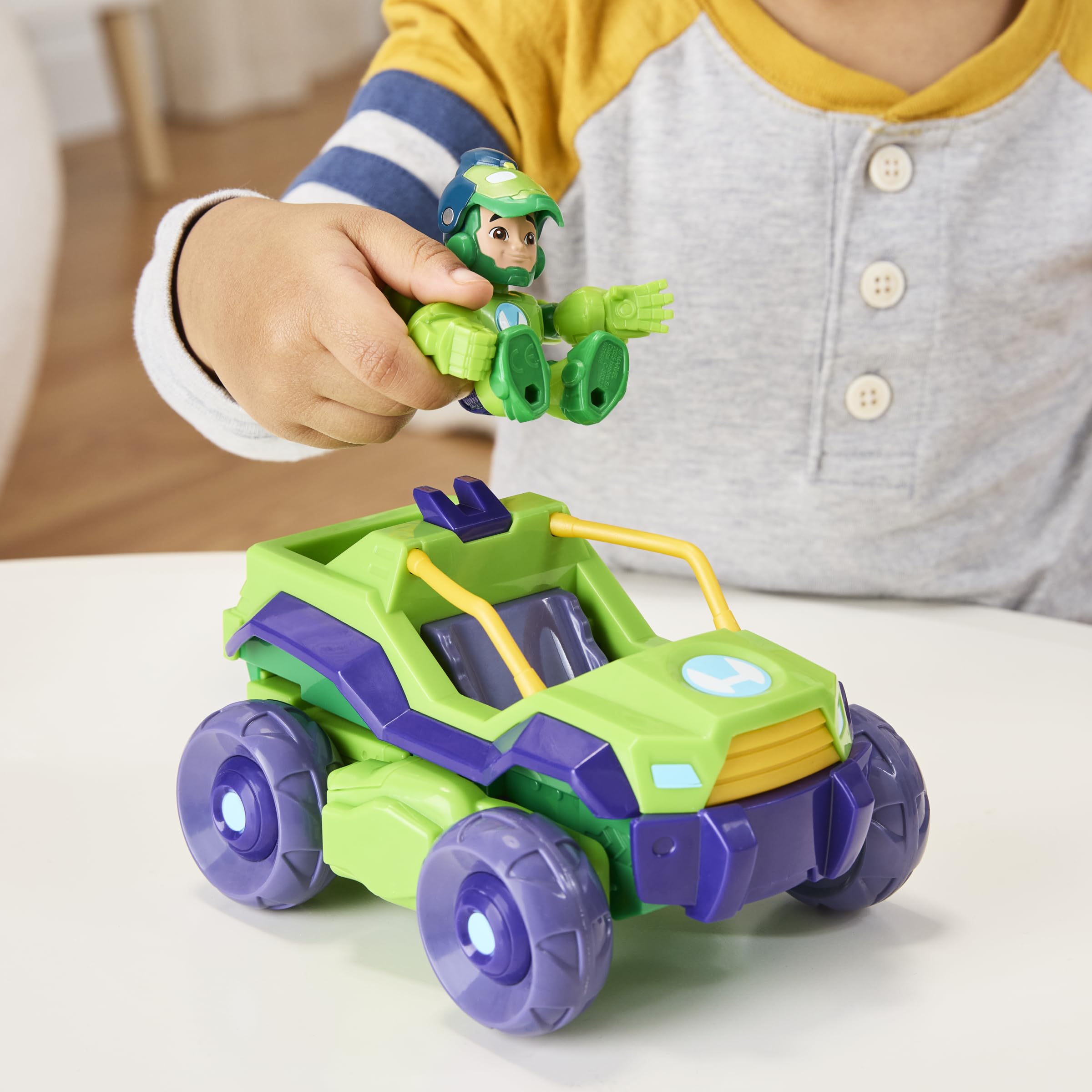 Marvel Iron Hulk 2-in-1 Mech Suit & Vehicle Toy - Ages 3+ 2