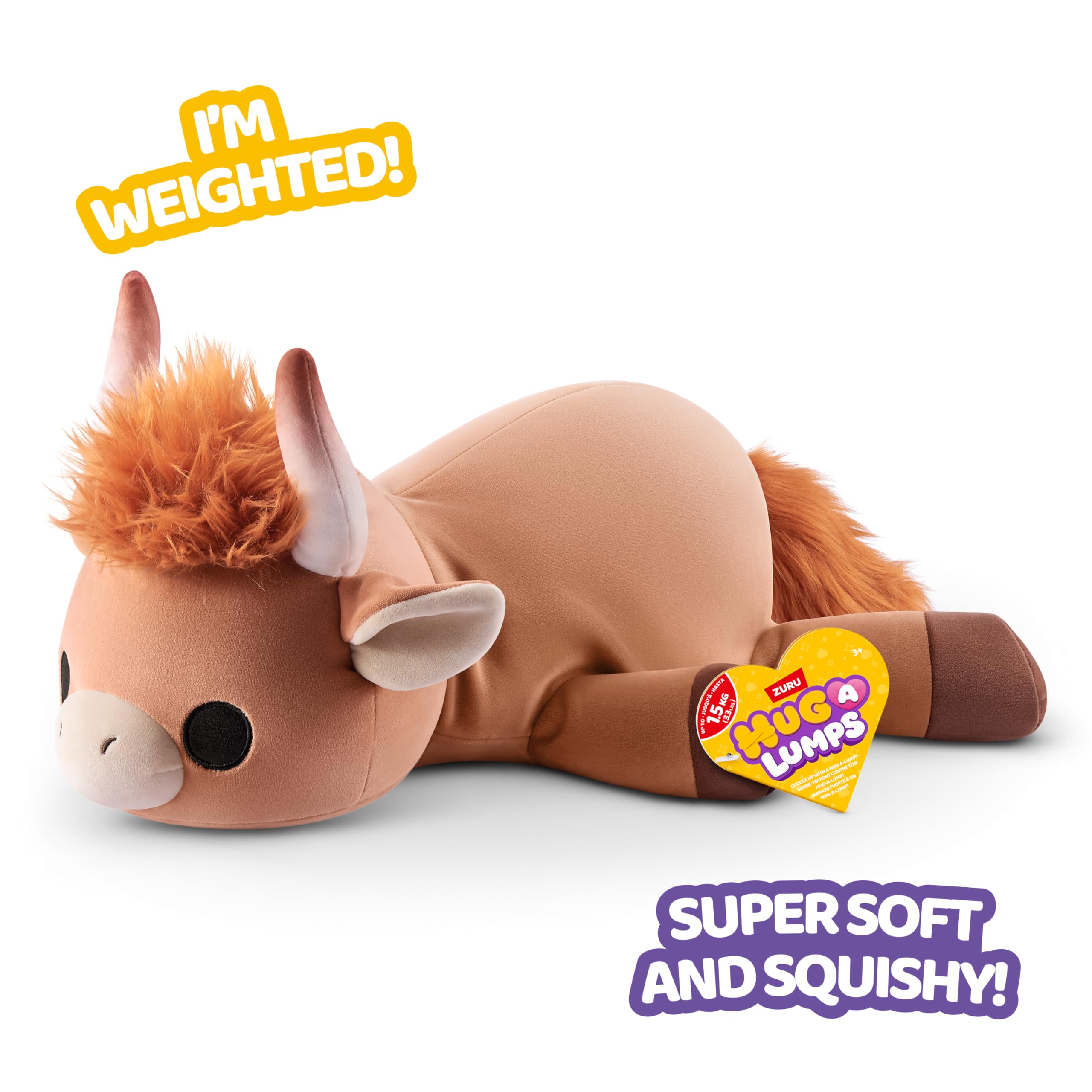 Hug-A-Lumps Medium Holly - Weighted Plush Cuddly Toy for Stress Relief 4