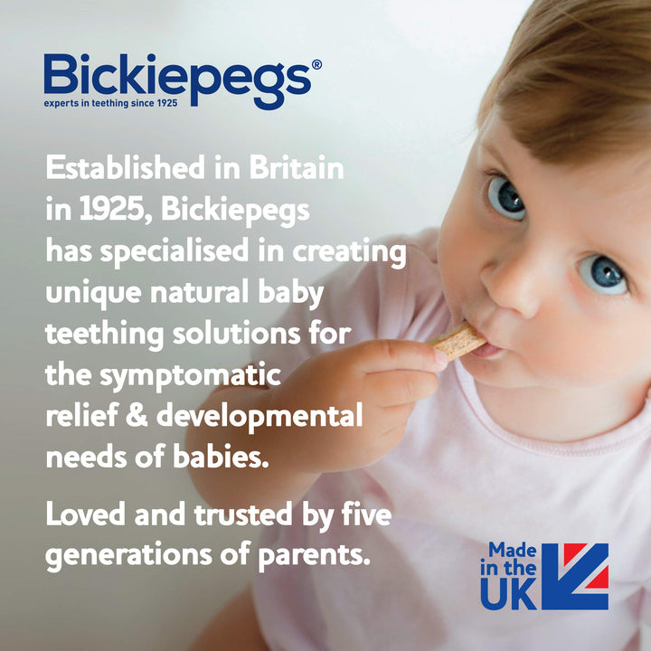 Bickiepegs - Natural 9 Teething Biscuits for Babies (38 g)
