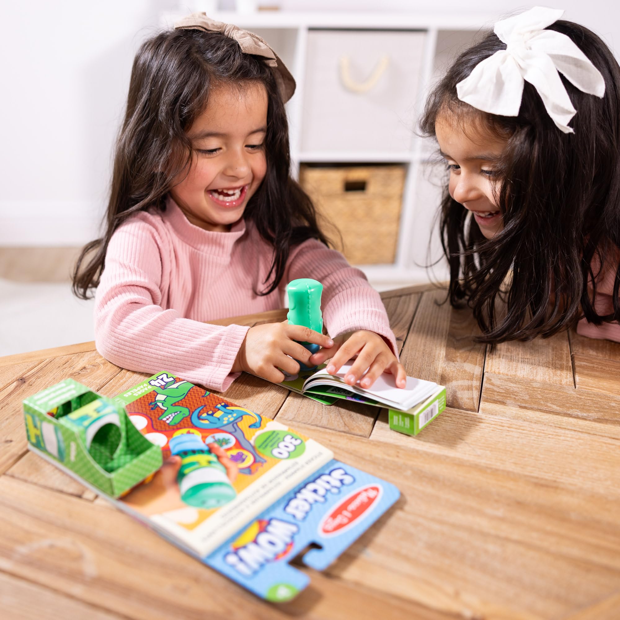 Melissa & Doug Sticker Wow Stamper & Activity Pad - Dinosaur Theme | Ages 3+ 5