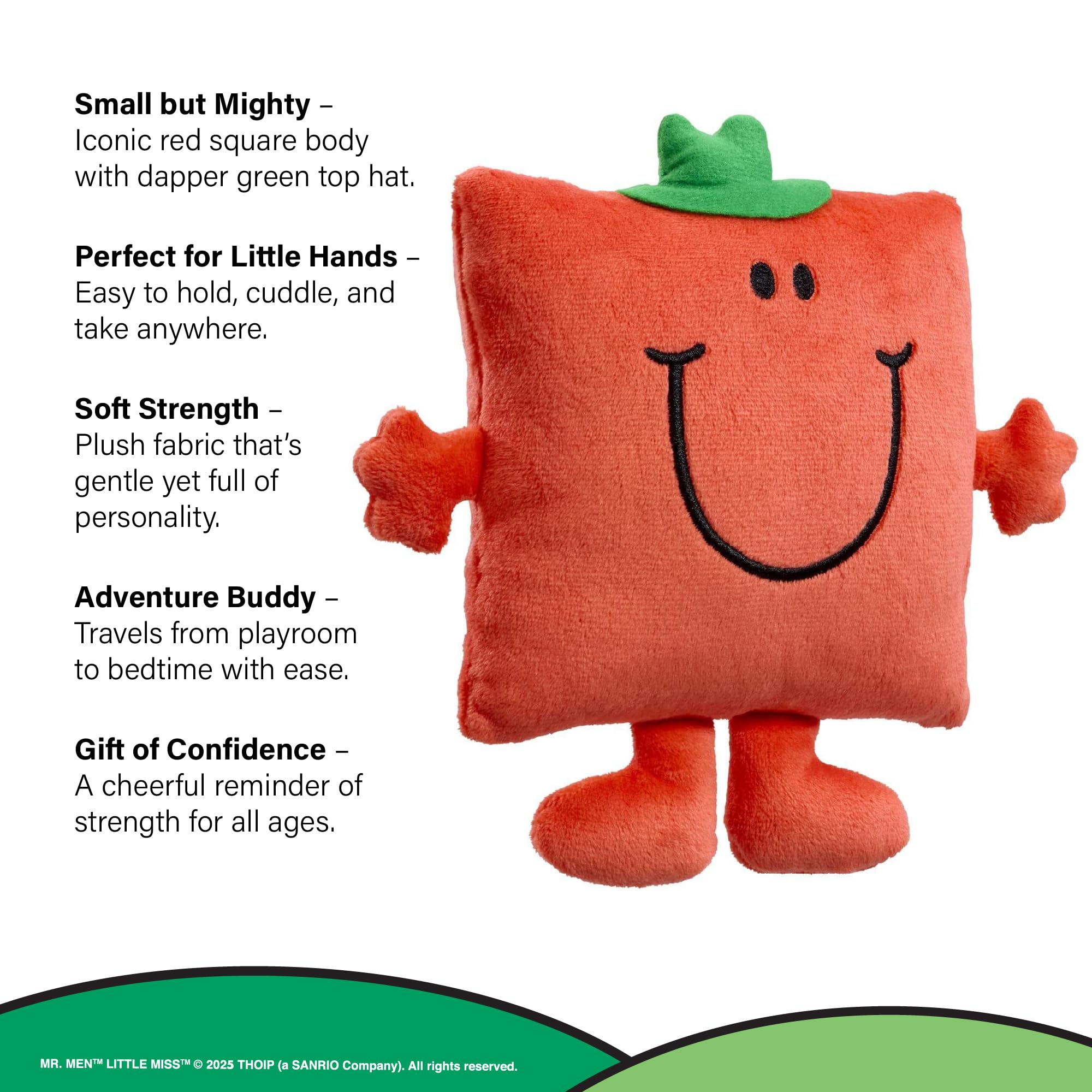 Rainbow Designs Mr. Strong Small Plush Toy - Iconic Mr. Men Character | 18 cm Height 3