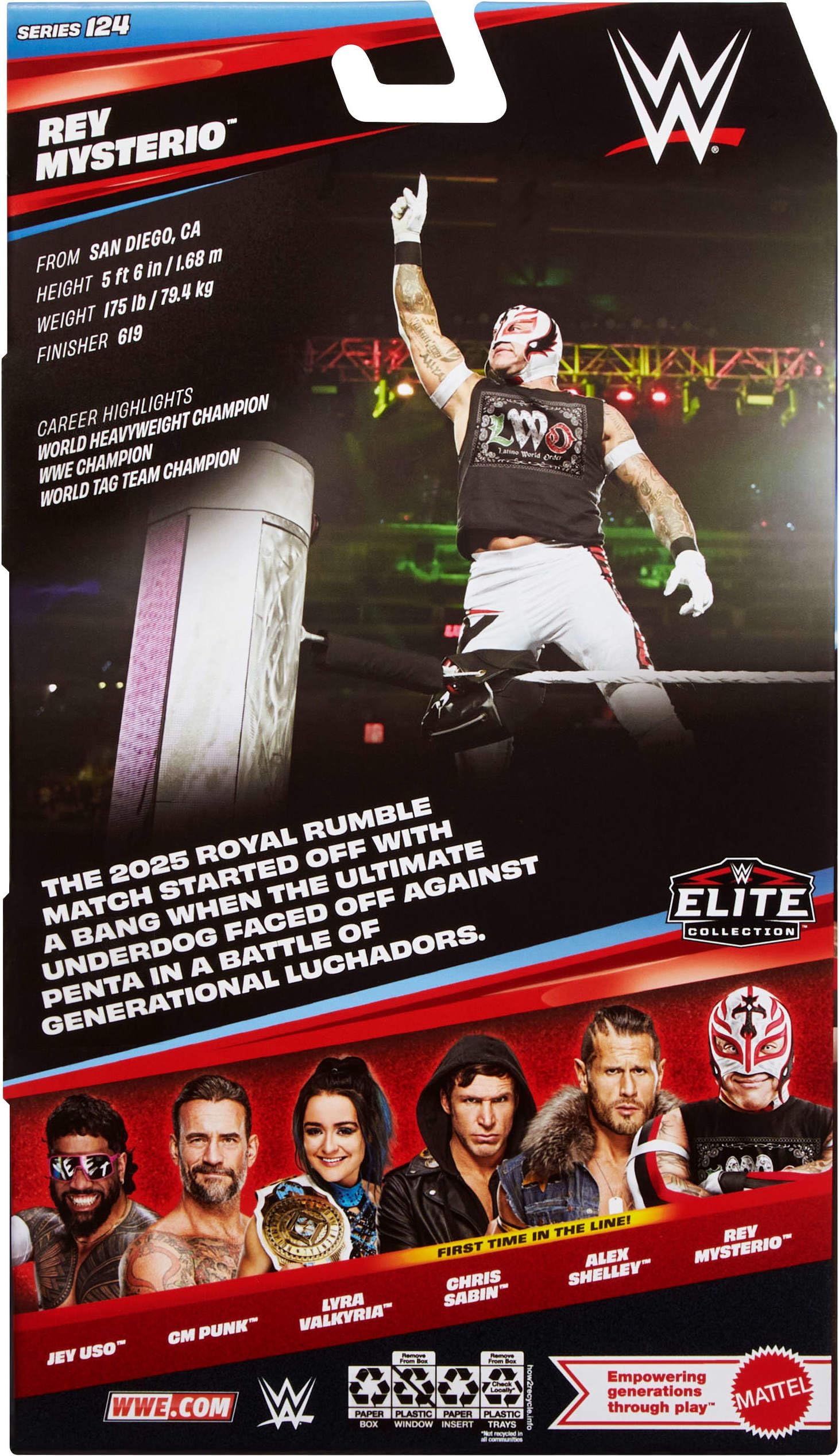Mattel WWE Elite Action Figure & Accessories - 6-inch Scale, Series #125, Model JHT67 6