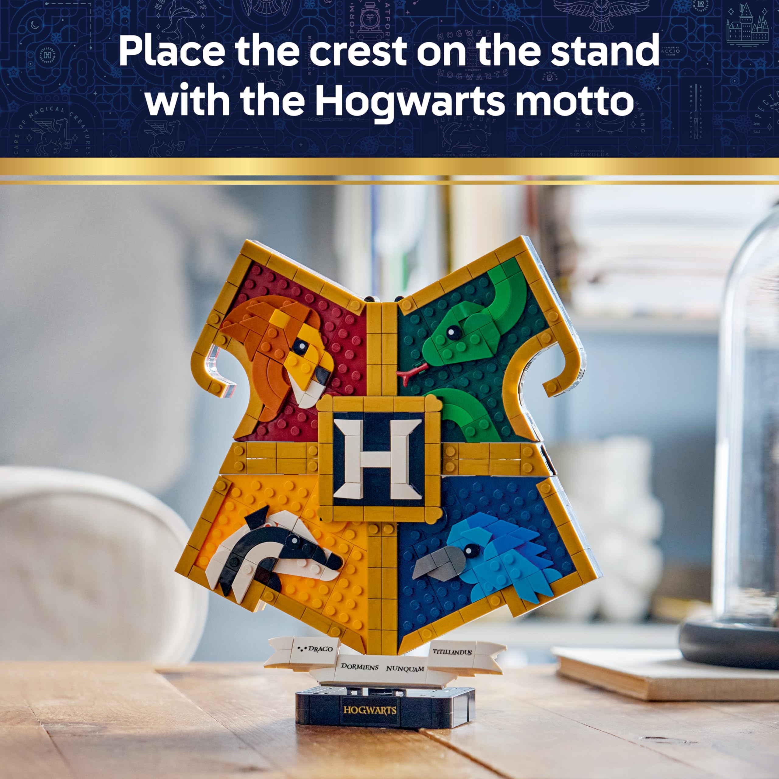 LEGO Harry Potter Hogwarts House Crest Building Set 76462 | Ages 12+ 5