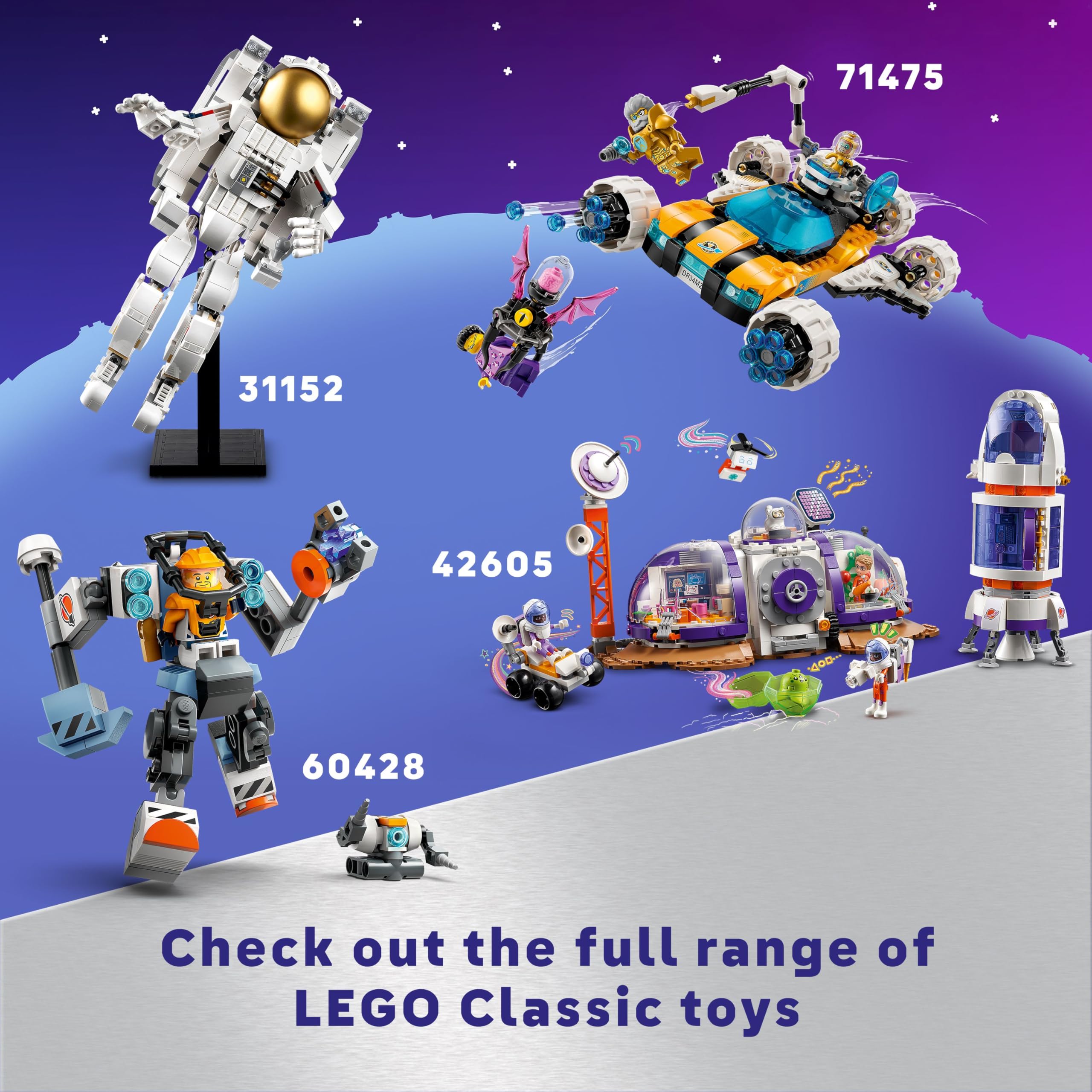 LEGO Classic Creative Space Planets Brick Box - Solar System Building Set for Kids 5+ 13