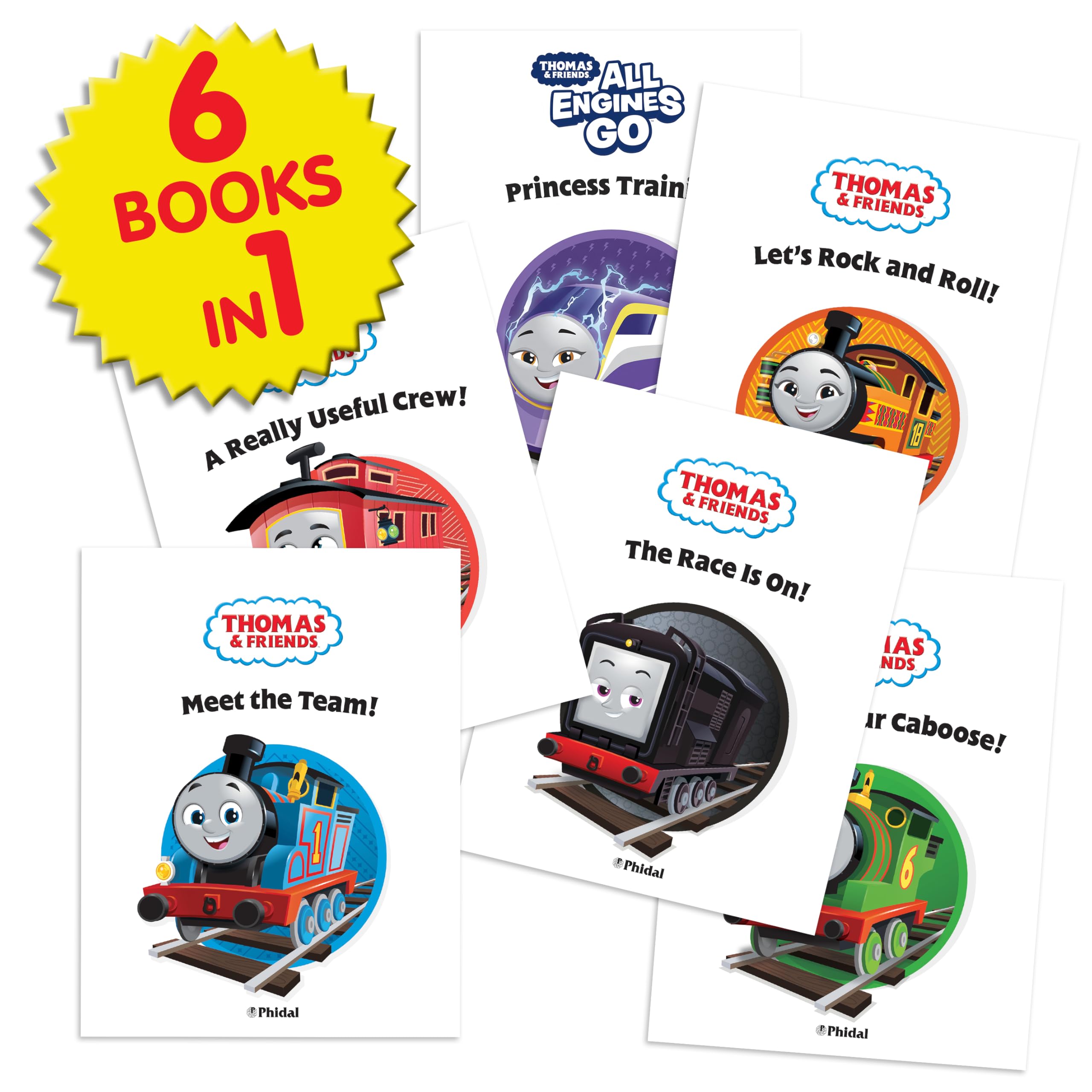Phidal Thomas & Friends Sticker Book Treasury - 350 Reusable Stickers | 96 Pages | Ages 3+