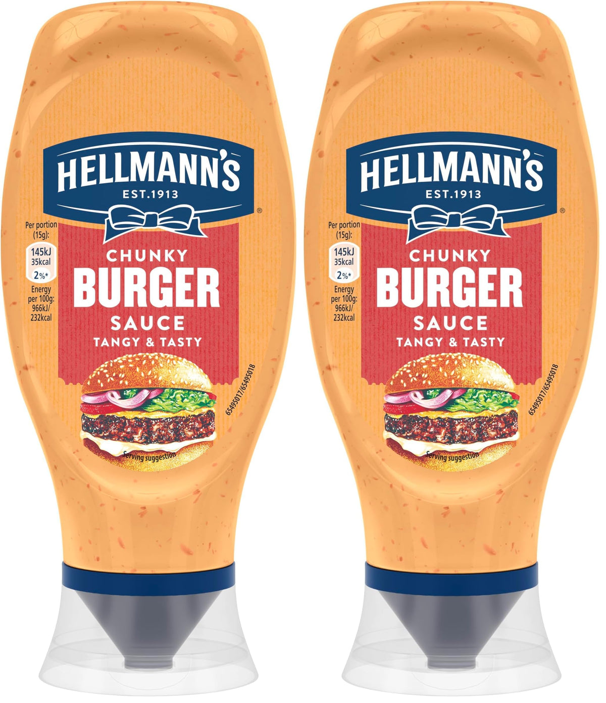 Hellmann's Chunky Burger Sauce - 430 ml, Pack of 2
