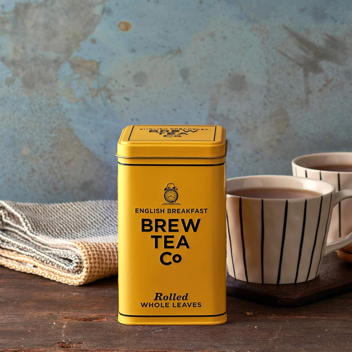Brew Tea Co - English Breakfast Tea in Classic Tin - Strong & Malty - 150g Loose