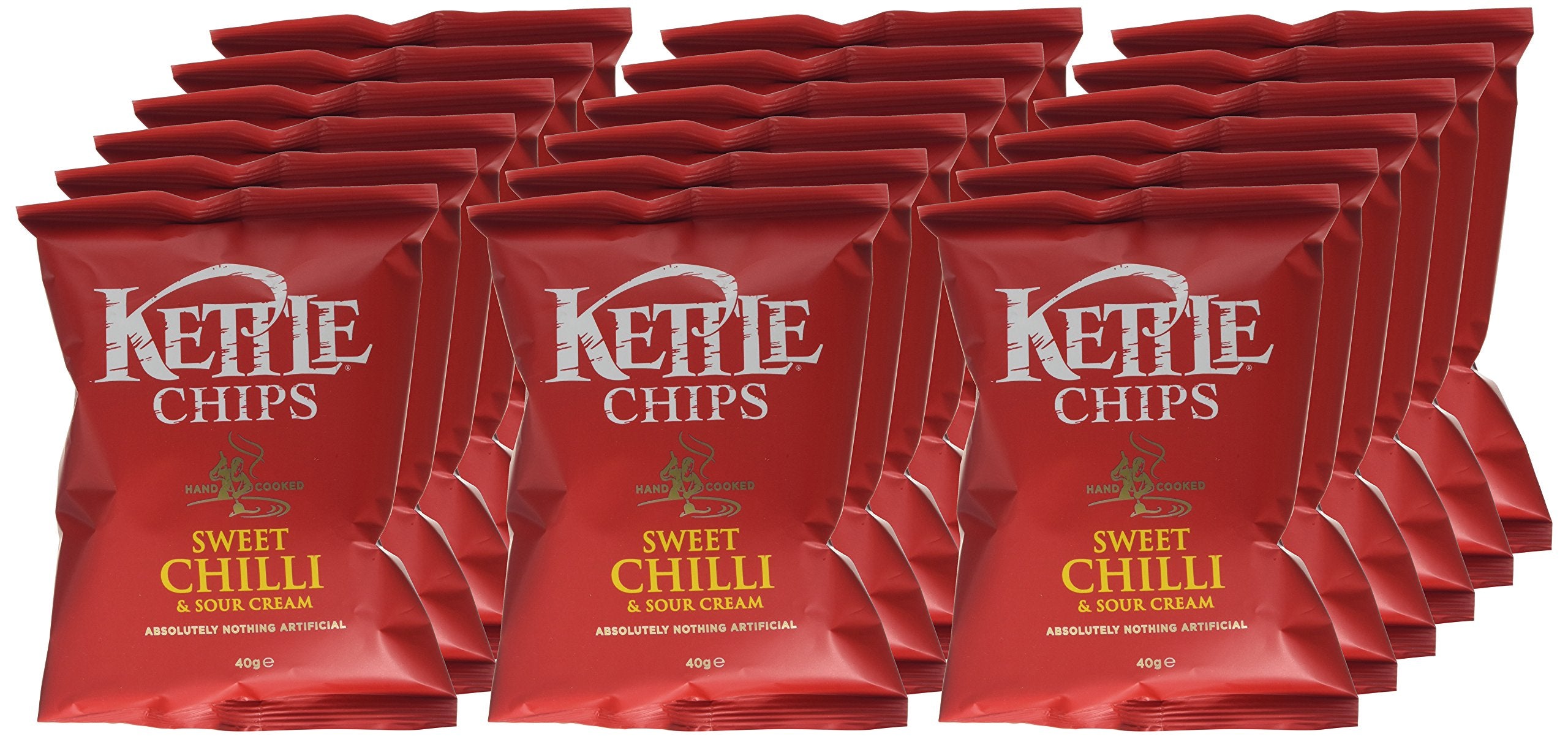 Kettle Chips Sweet Chilli & Sour Cream Multipack Crisps | 18 x 40g Bags | 720g Total 4