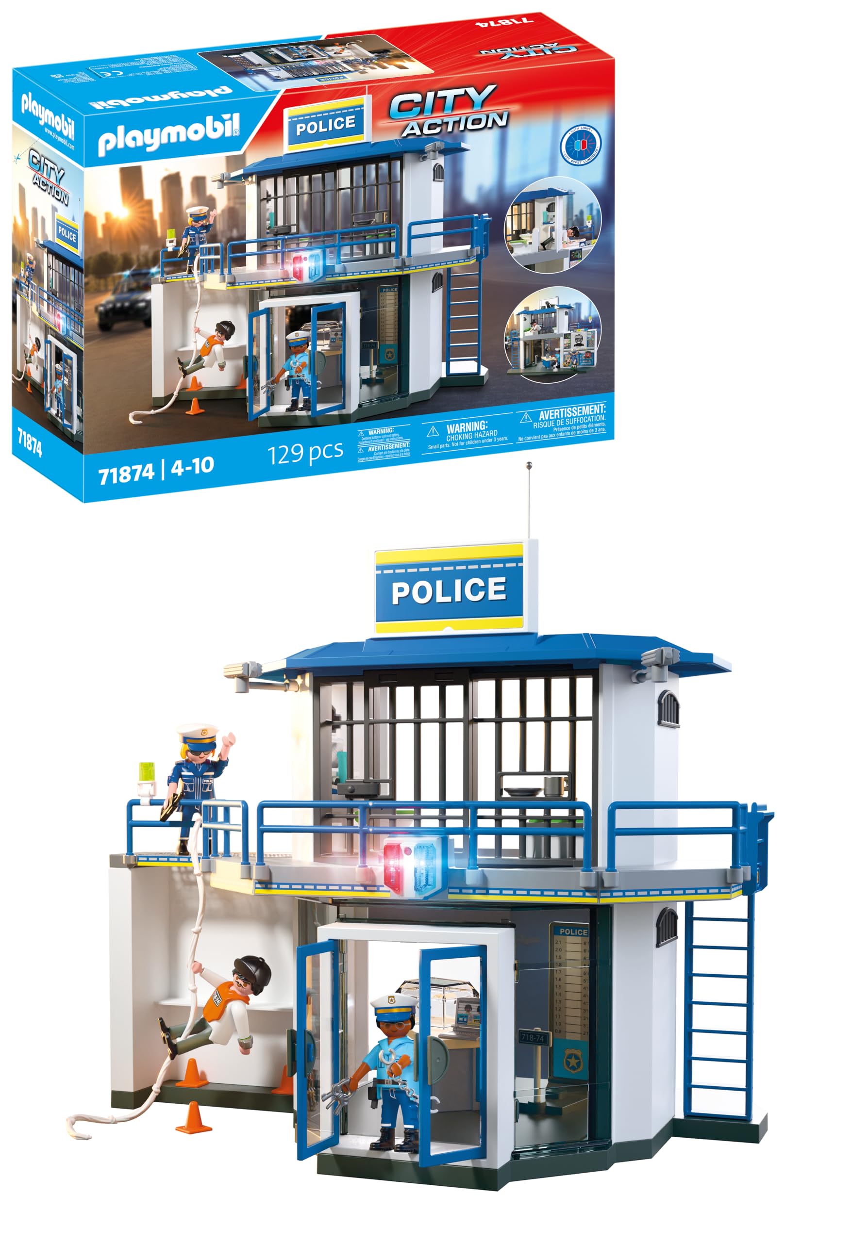 Playmobil Police Station with Investigation Room - Action Playset for Ages 4-10 8