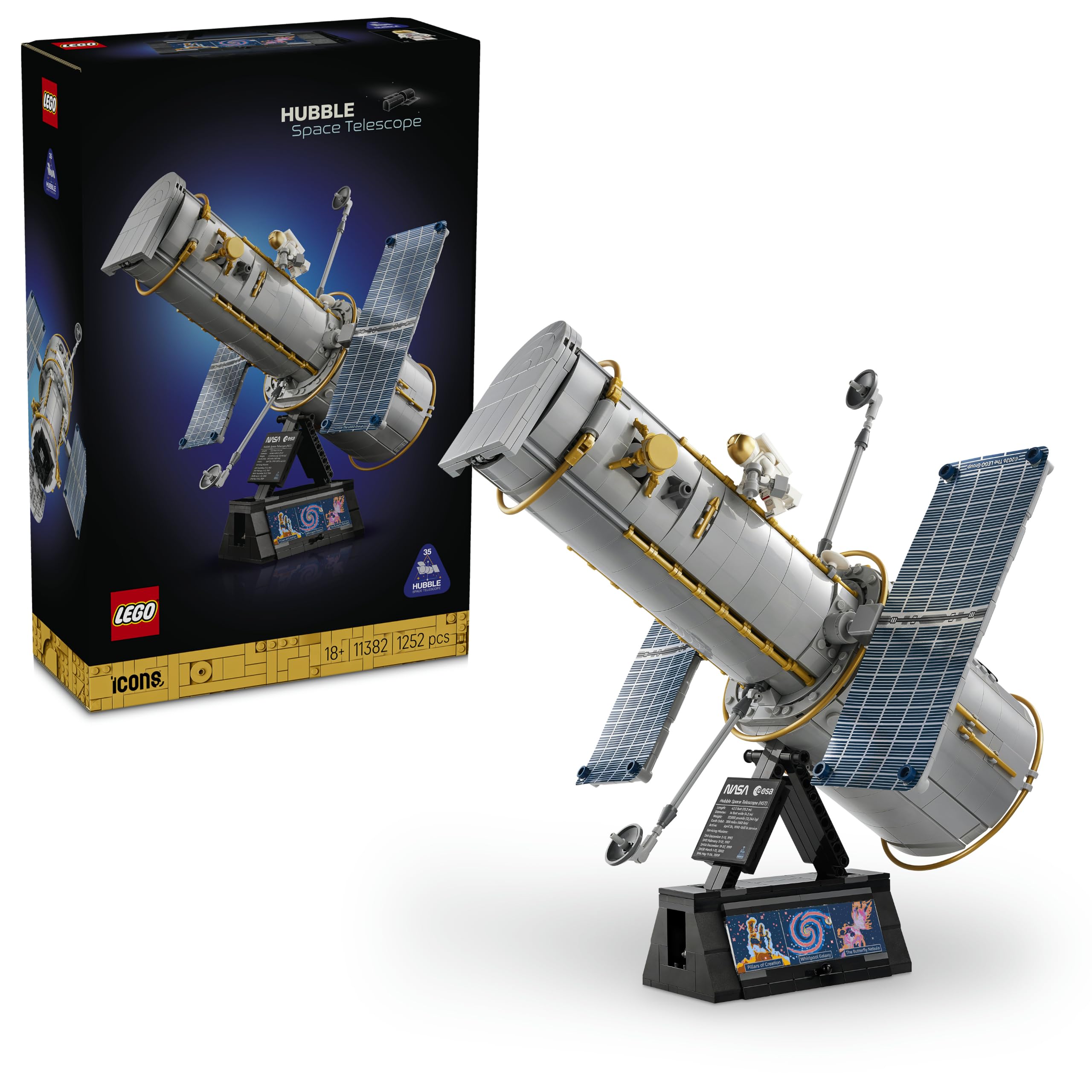 LEGO Icons Hubble Space Telescope - 3D Model Kit for Adults | 18+ Age Range | 2026 Release 1