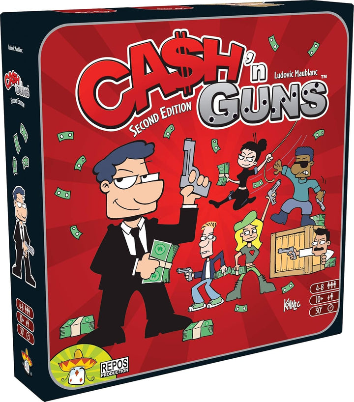 Repos Productions Cash 'n Guns Second Edition Board Game (CG02)