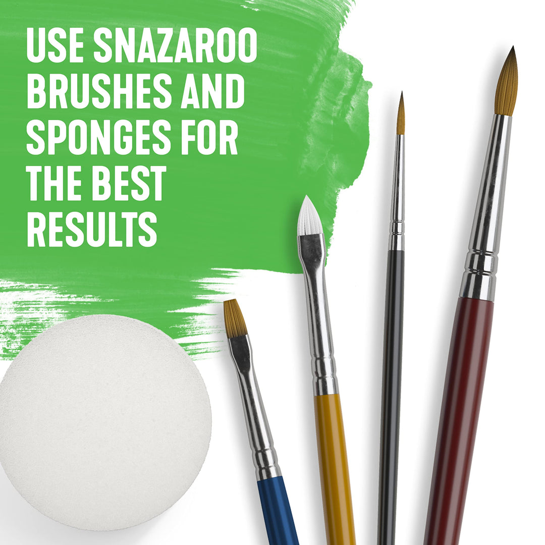 Snazaroo Classic Face and Body Paint - Dark Orange, 18.8g Water-Based, Non-Toxic, Hypoallergenic, Fragrance-Free, Made in the UK (Pack of 2)