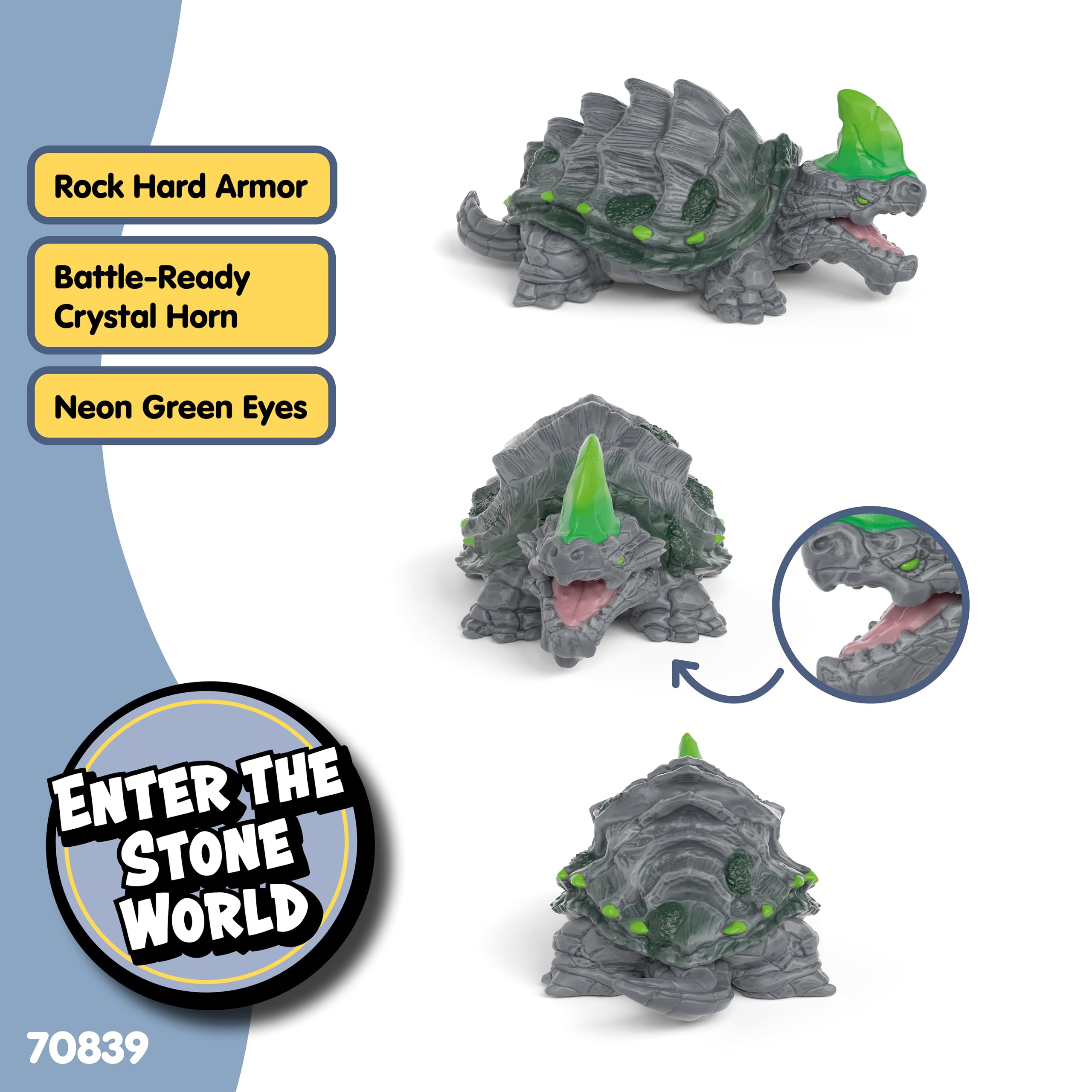 Schleich Eldrador Stone Tortoise Toy Figurine - Kids Ages 7+ | 108x60x44mm 2