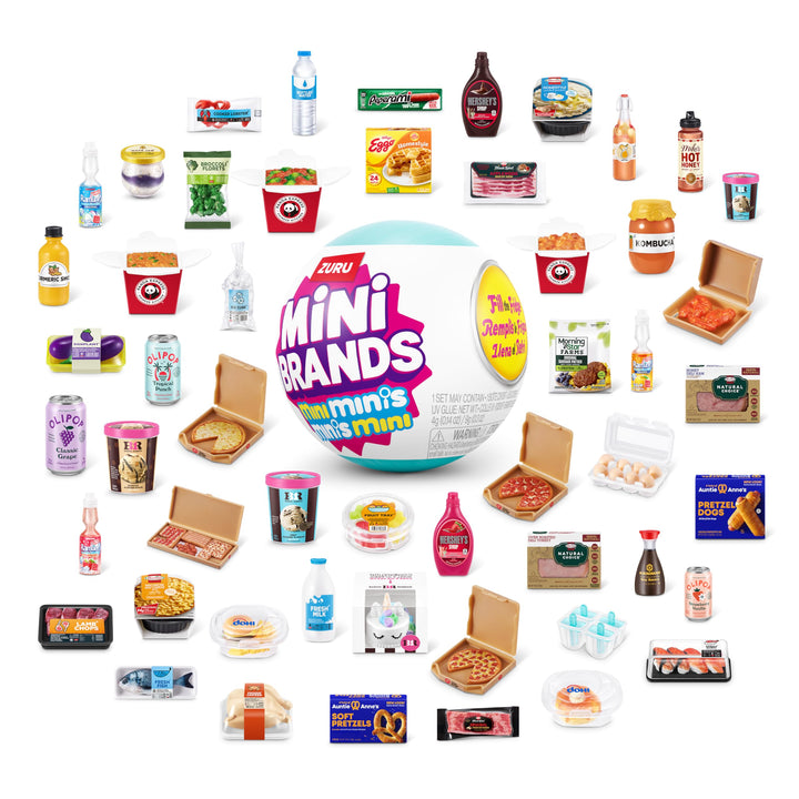 Mini Brands Fill The Fridge Series 2 PACK by ZURU - Collectible Miniature Food Toys for Kids 8+