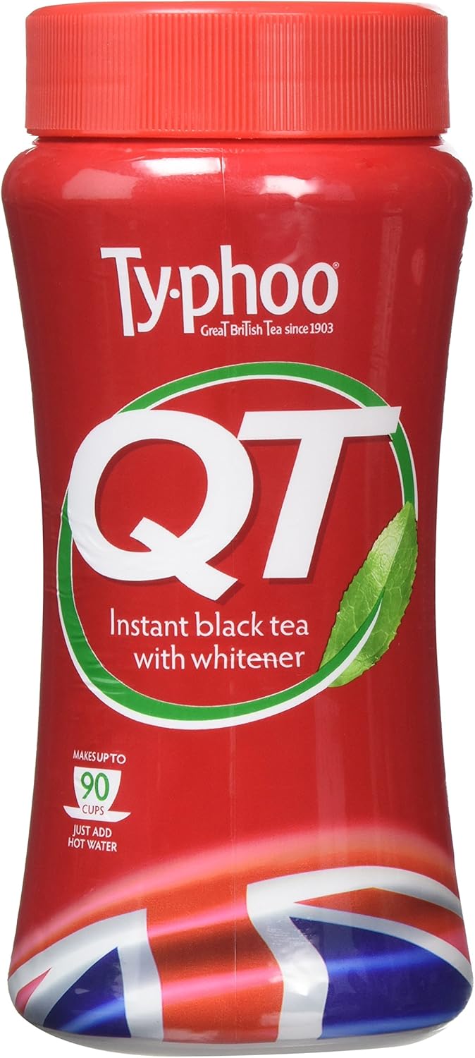 Typhoo QT Instant Black Tea with Whitener 225g (Pack of 6) 1