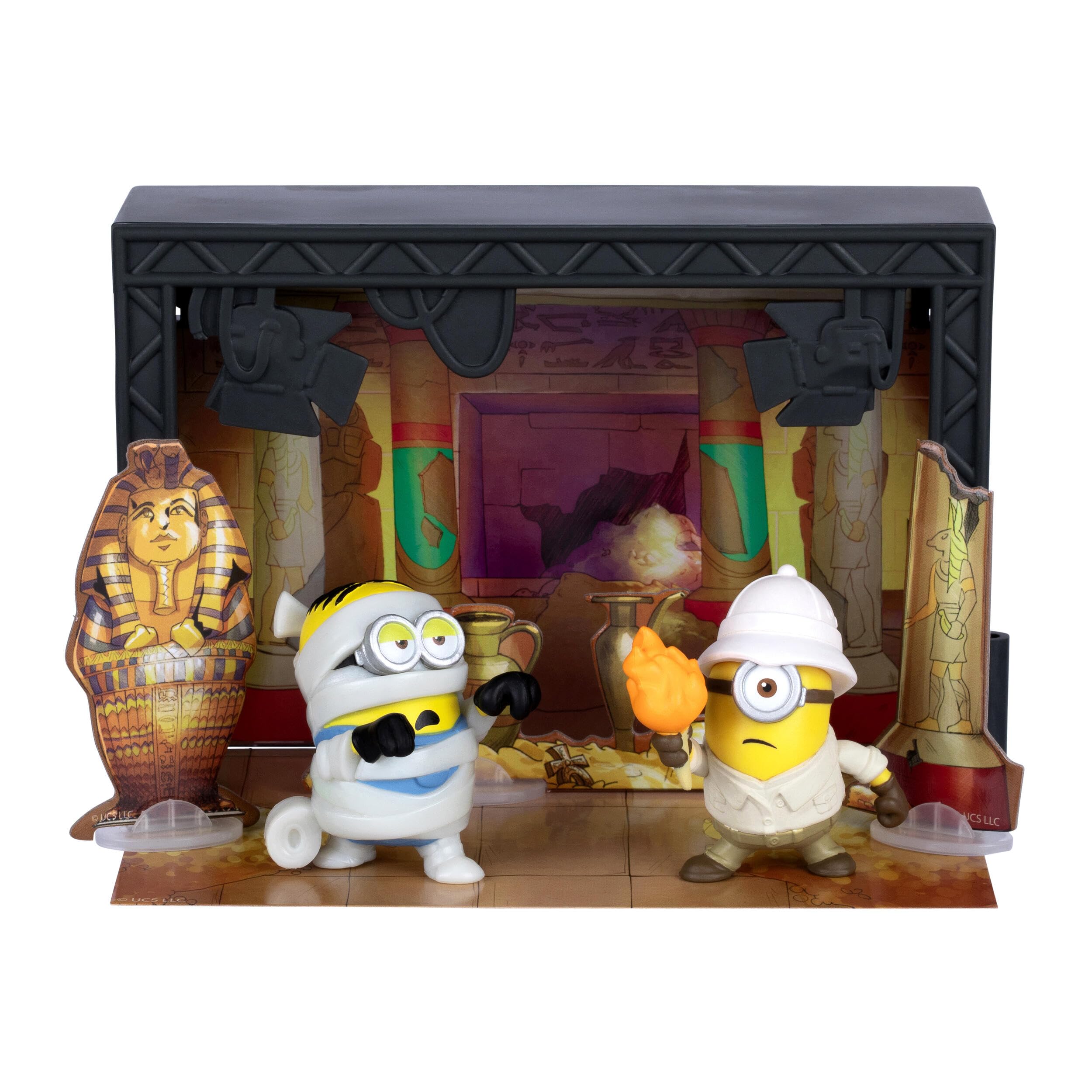 MINIONS Mummy Temple Sound Stage Action Figure Set | Ages 4+ | Includes 2 Figures 1