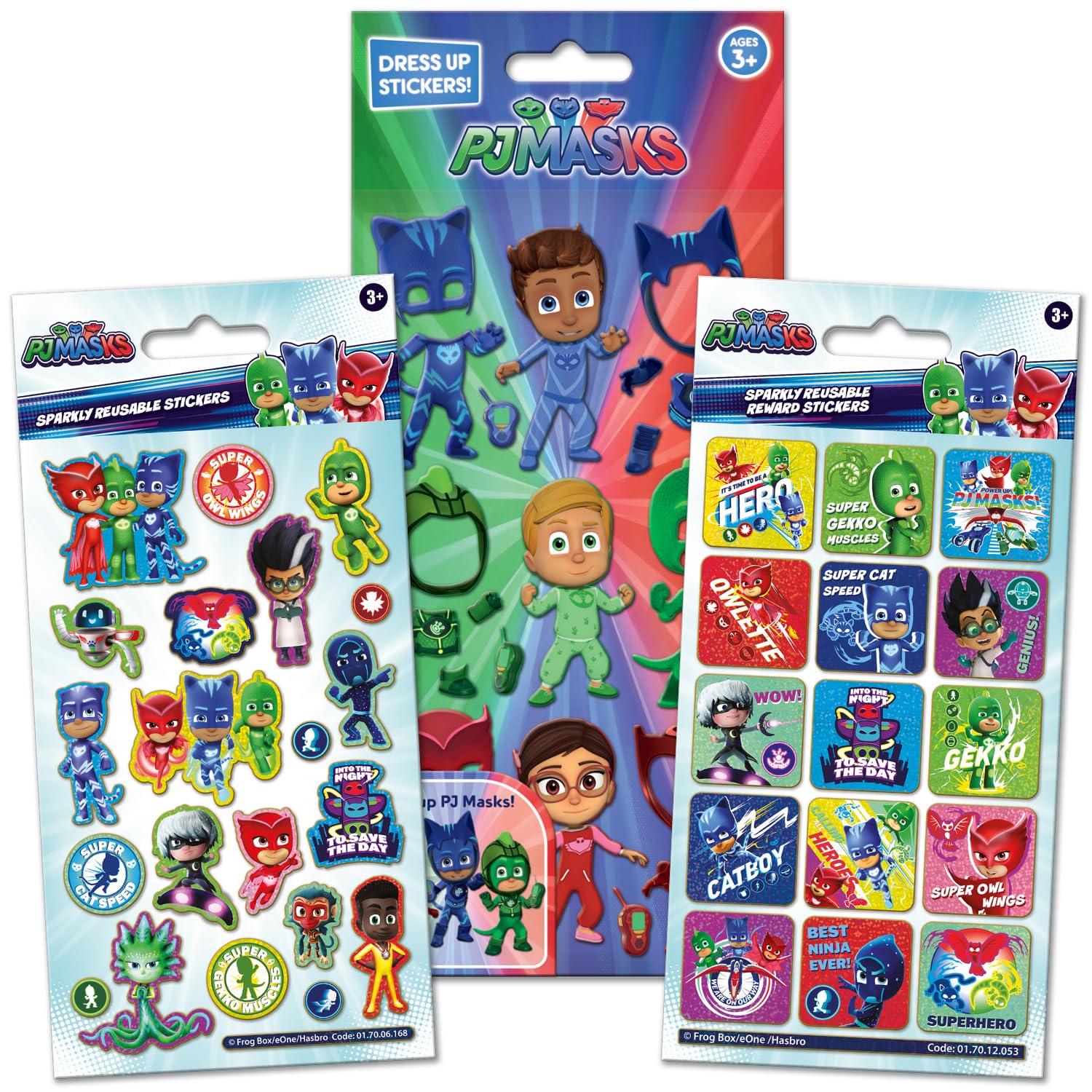 Paper Projects PJ Masks Big Sticker Bundle - Foil & Dress Up Sheets | Reusable Stickers 1