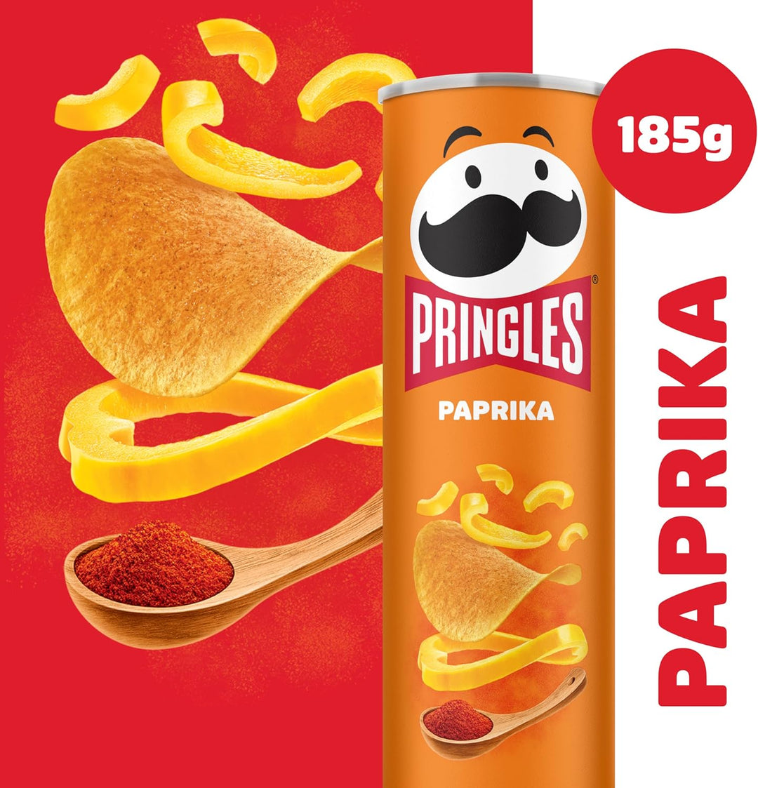 Pringles Paprika Crisps 185g