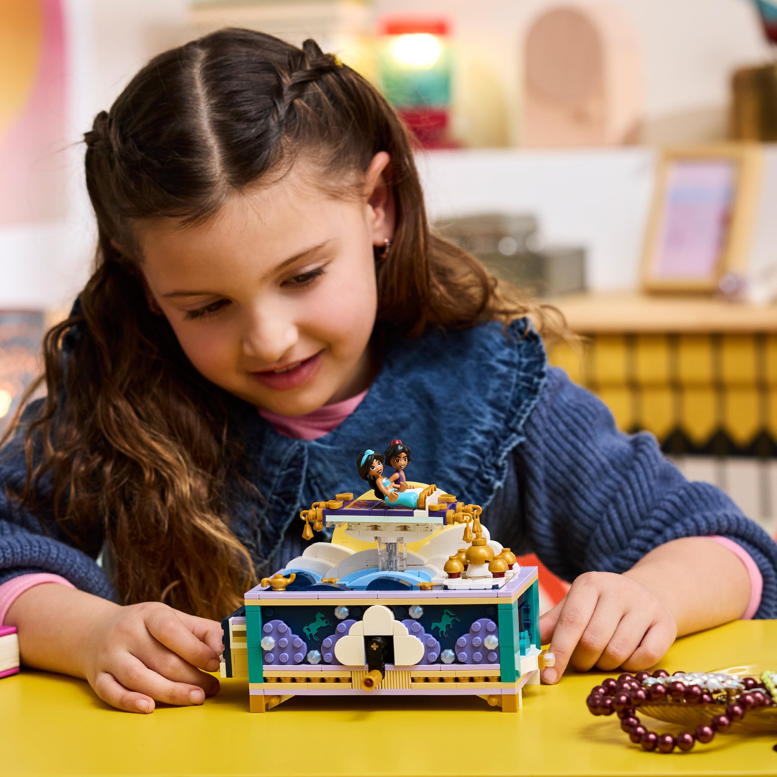 LEGO Disney Princess Jasmine's Jewellery Box Set 43295 Building Toy for Ages 6+ | Includes 2 Minifigures 2