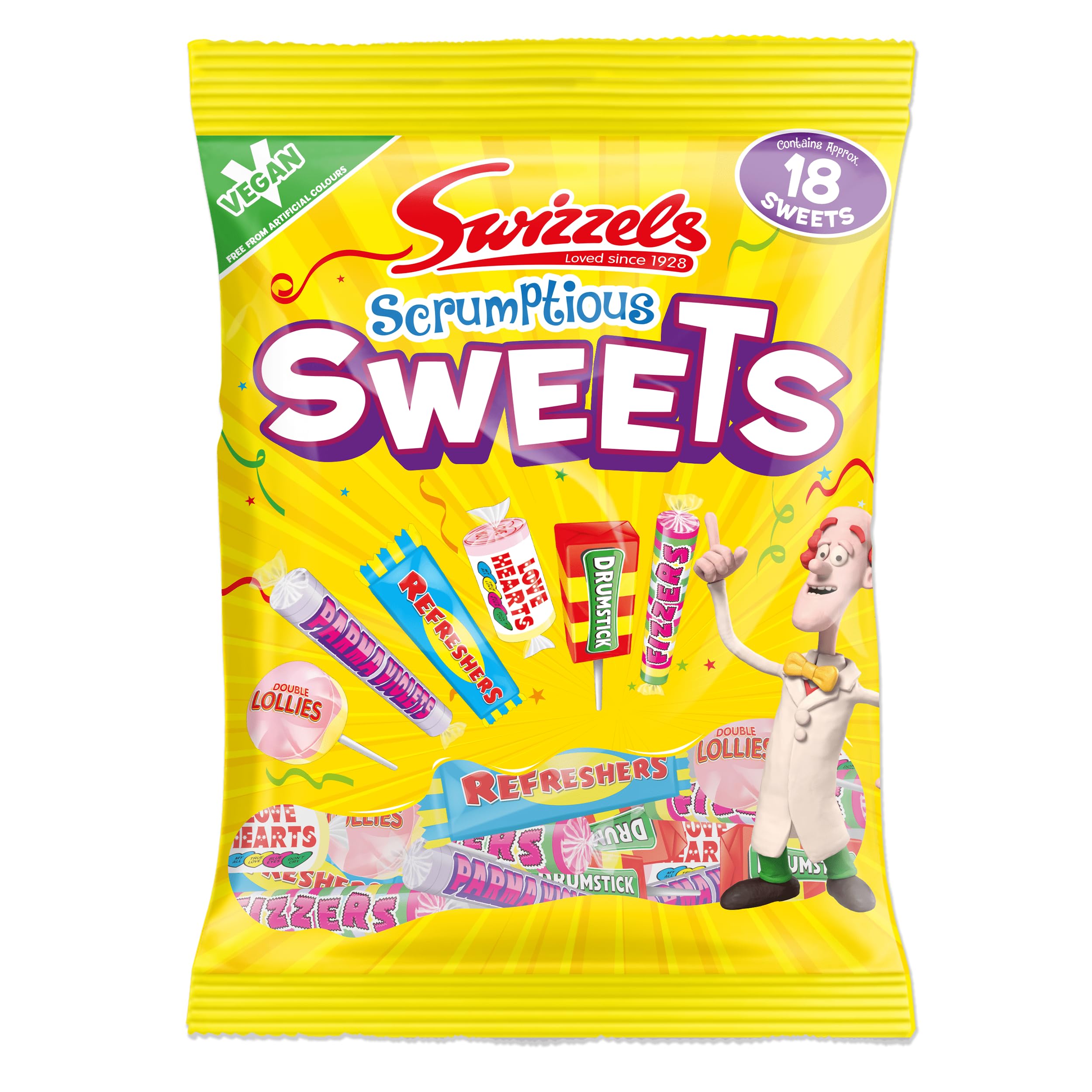 Swizzels Scrumptious Sweets Toffee | 134g Pack | Free from Artificial Colours 1