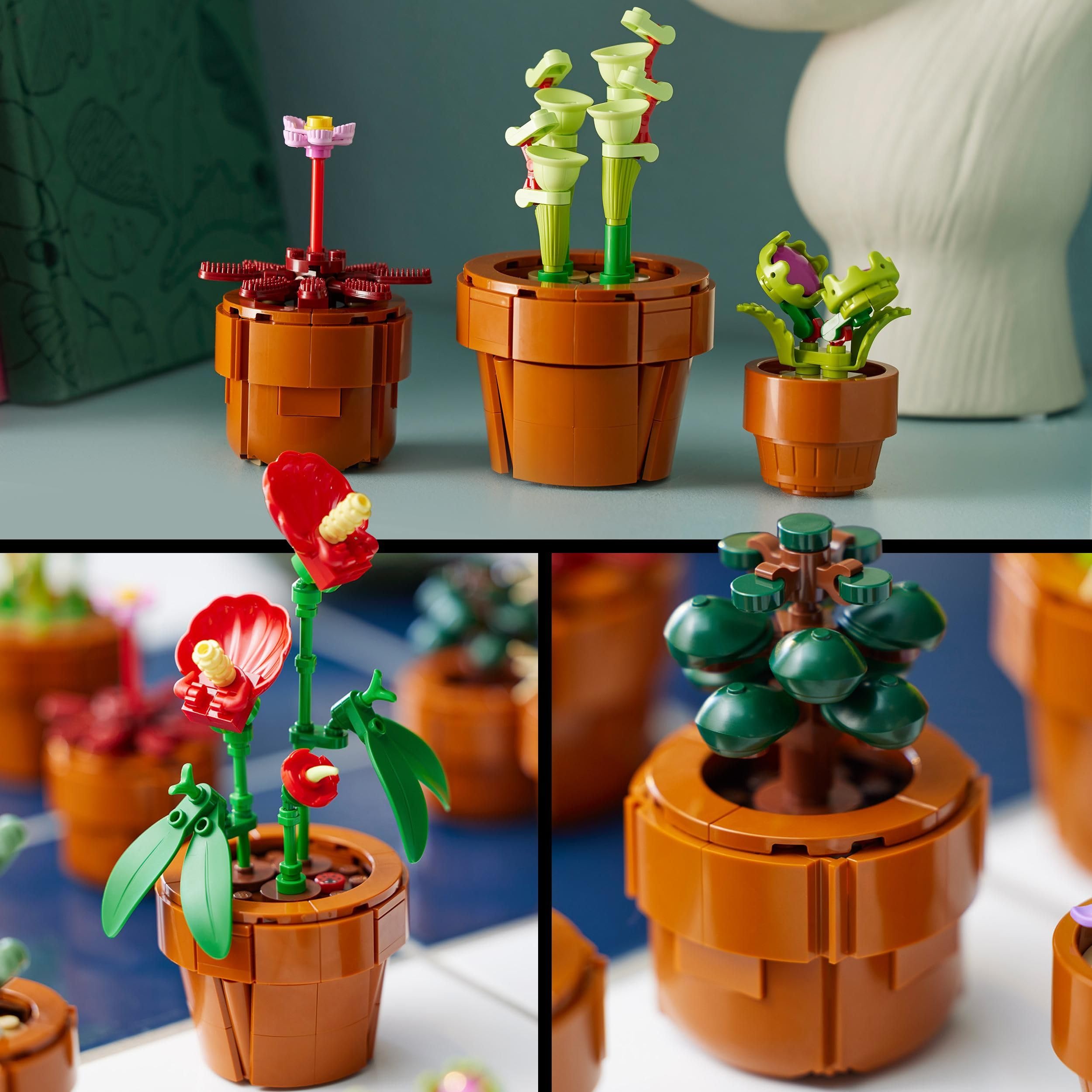 LEGO Botanicals Tiny Plants Set 10329 - 9 Artificial Potted Plants for Adults | Botanical Collection 4