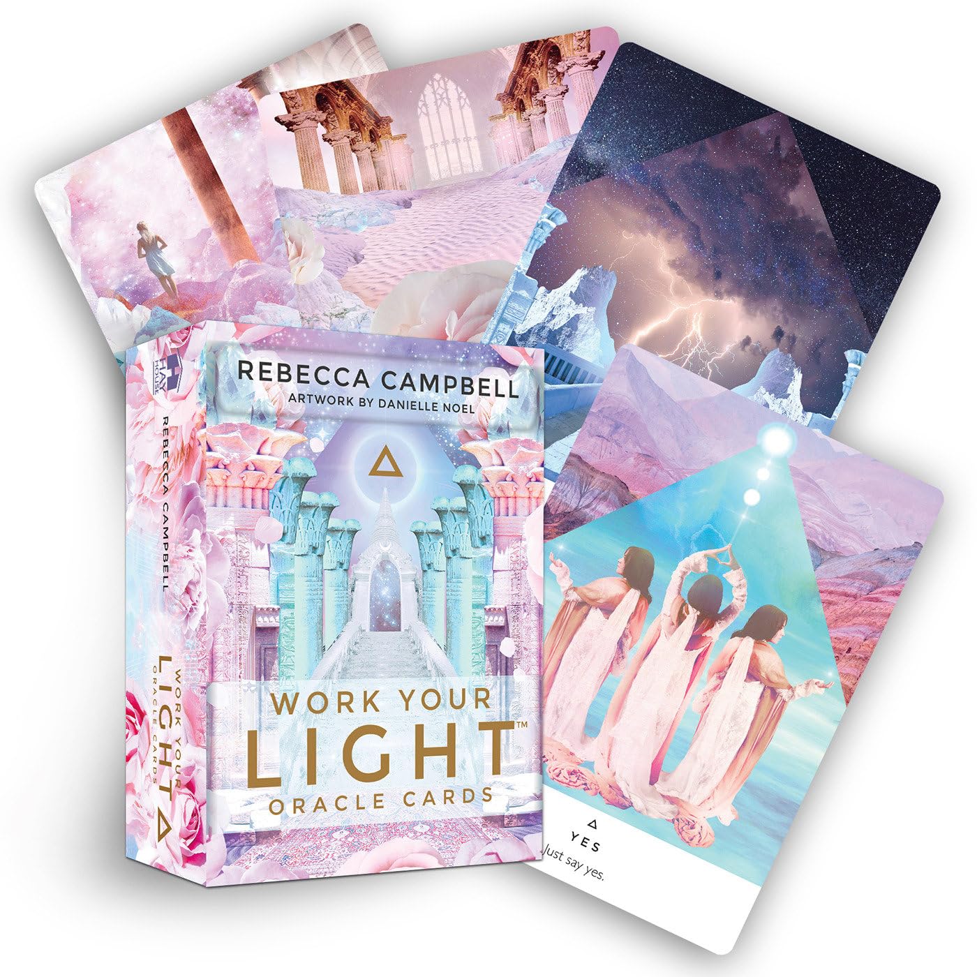 Hay House Work Your Light Oracle Cards - 44 Card Deck & Guidebook by Rebecca Campbell