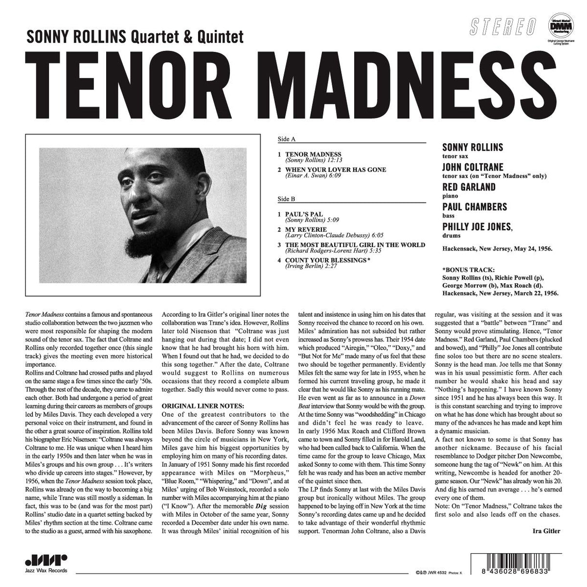 Sonny Rollins - Tenor Madness [Limited Edition Vinyl]