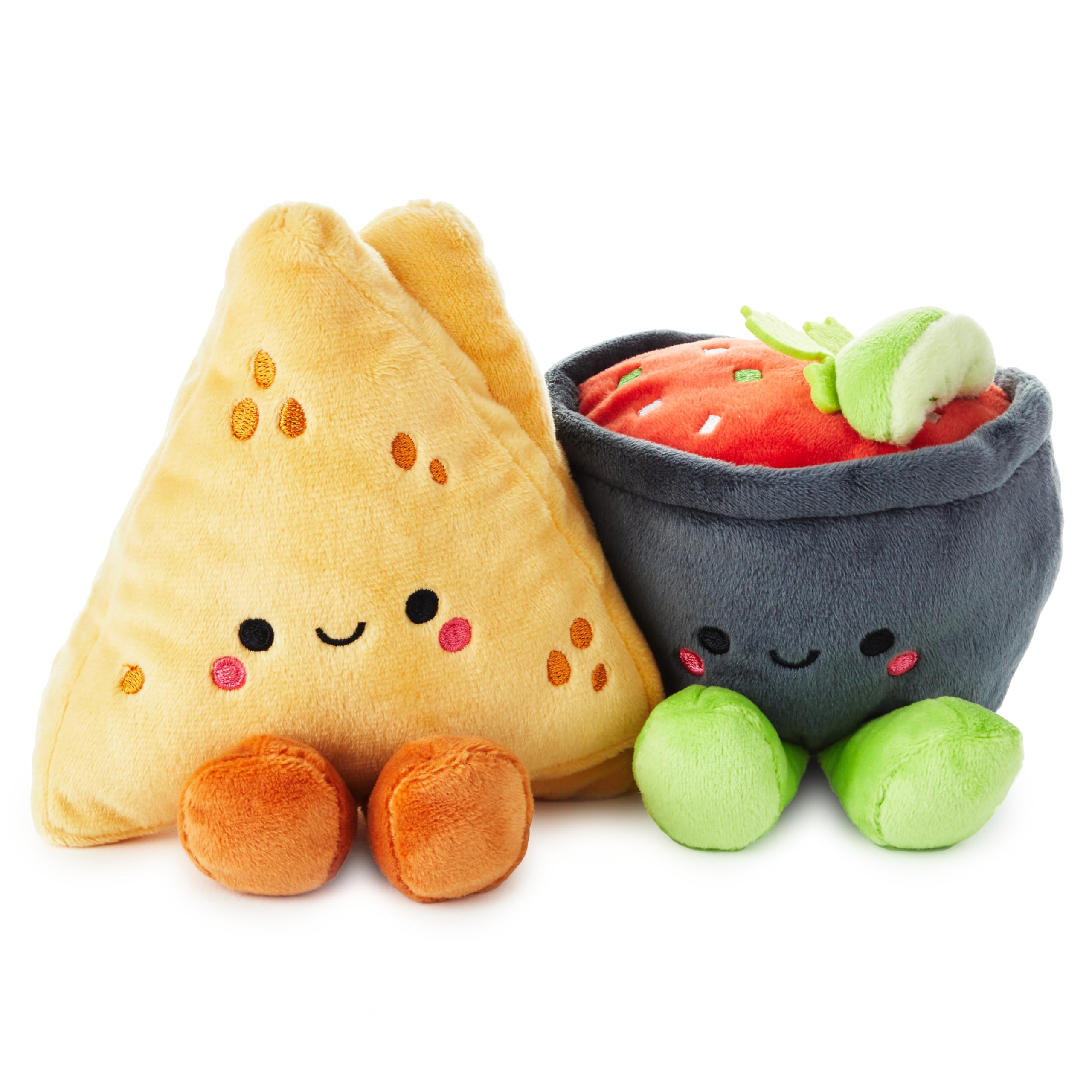 Hallmark Better Together Nacho and Salsa Plush Pair - Magnetic Soft Toy Set 2