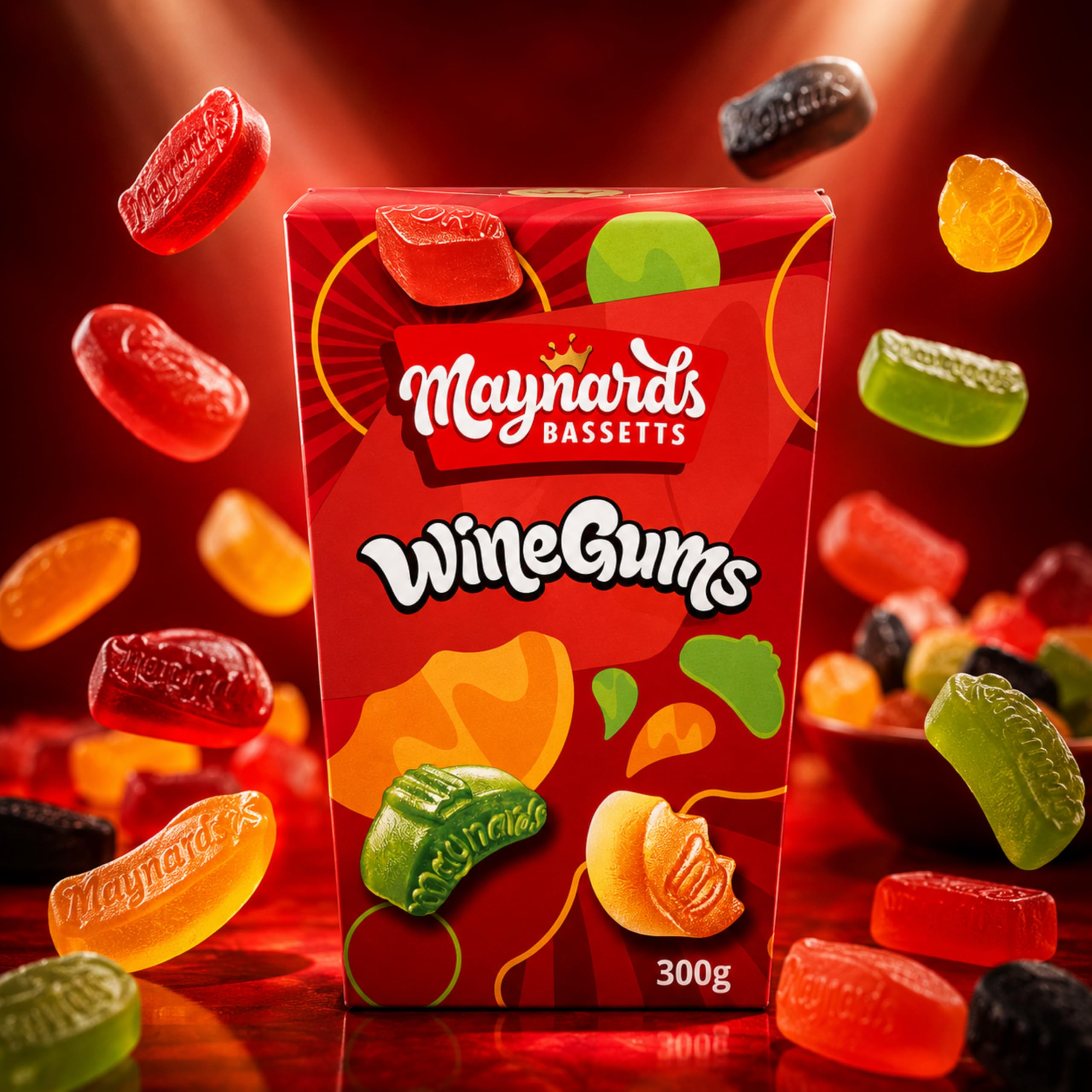 Maynards Bassetts Wine Gums - Fruity Flavours, Soft & Chewy Texture | 350g 5